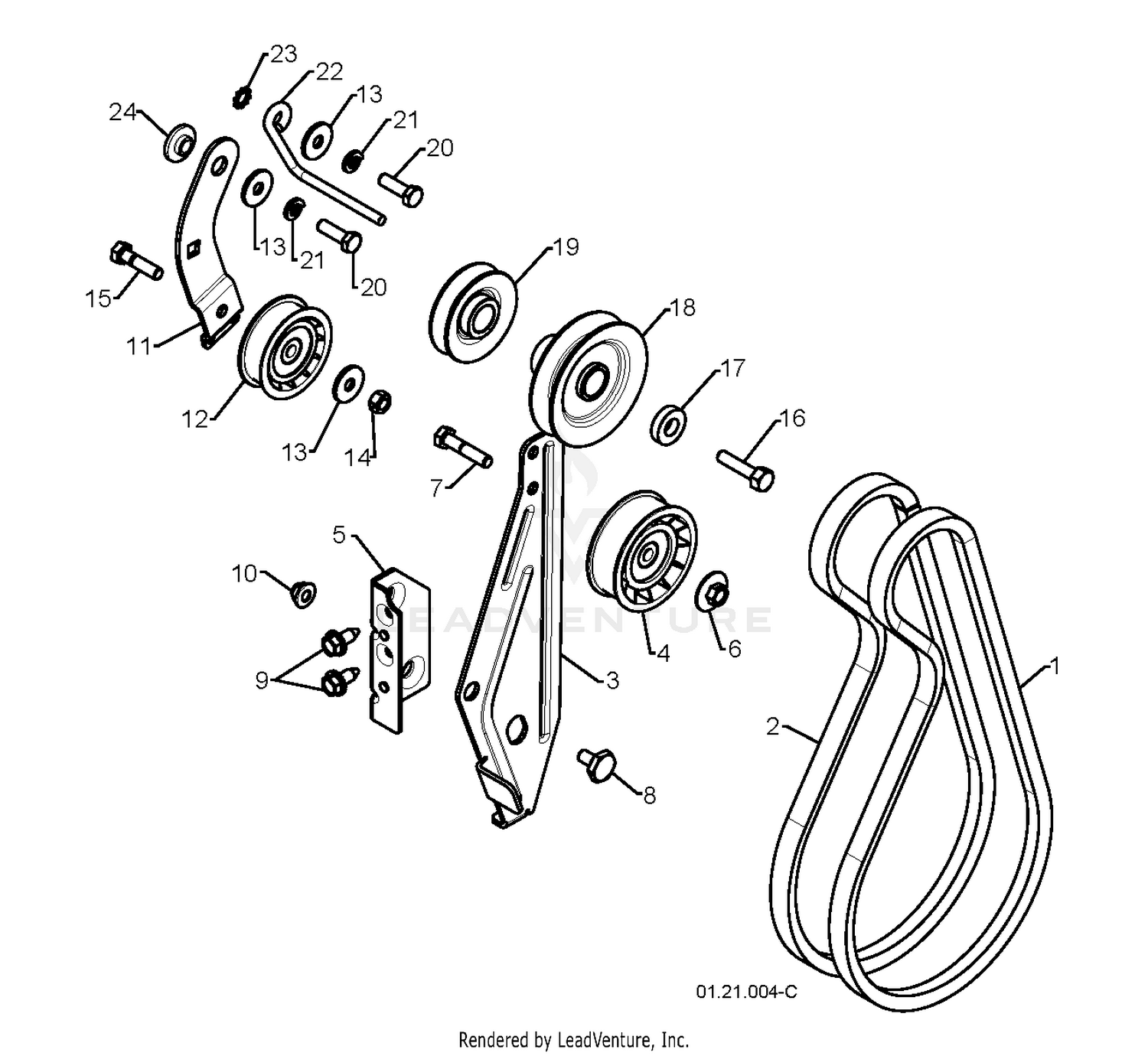 CHASSIS, ENGINE & PULLEYS
