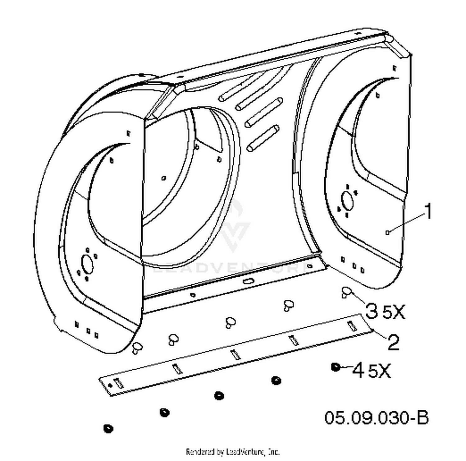 AUGER HOUSING & IMPELLER 6