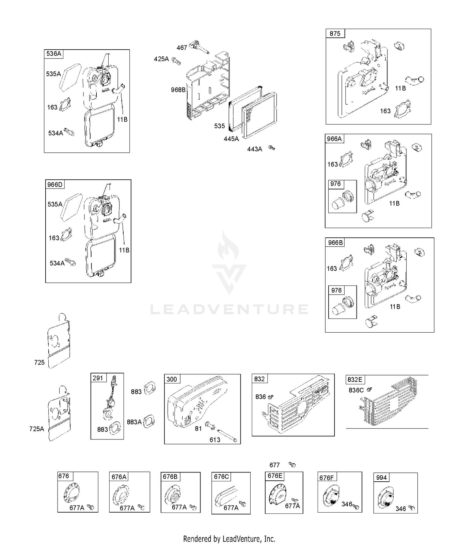AIR CLEANER, EXHAUST SYSTEM 8