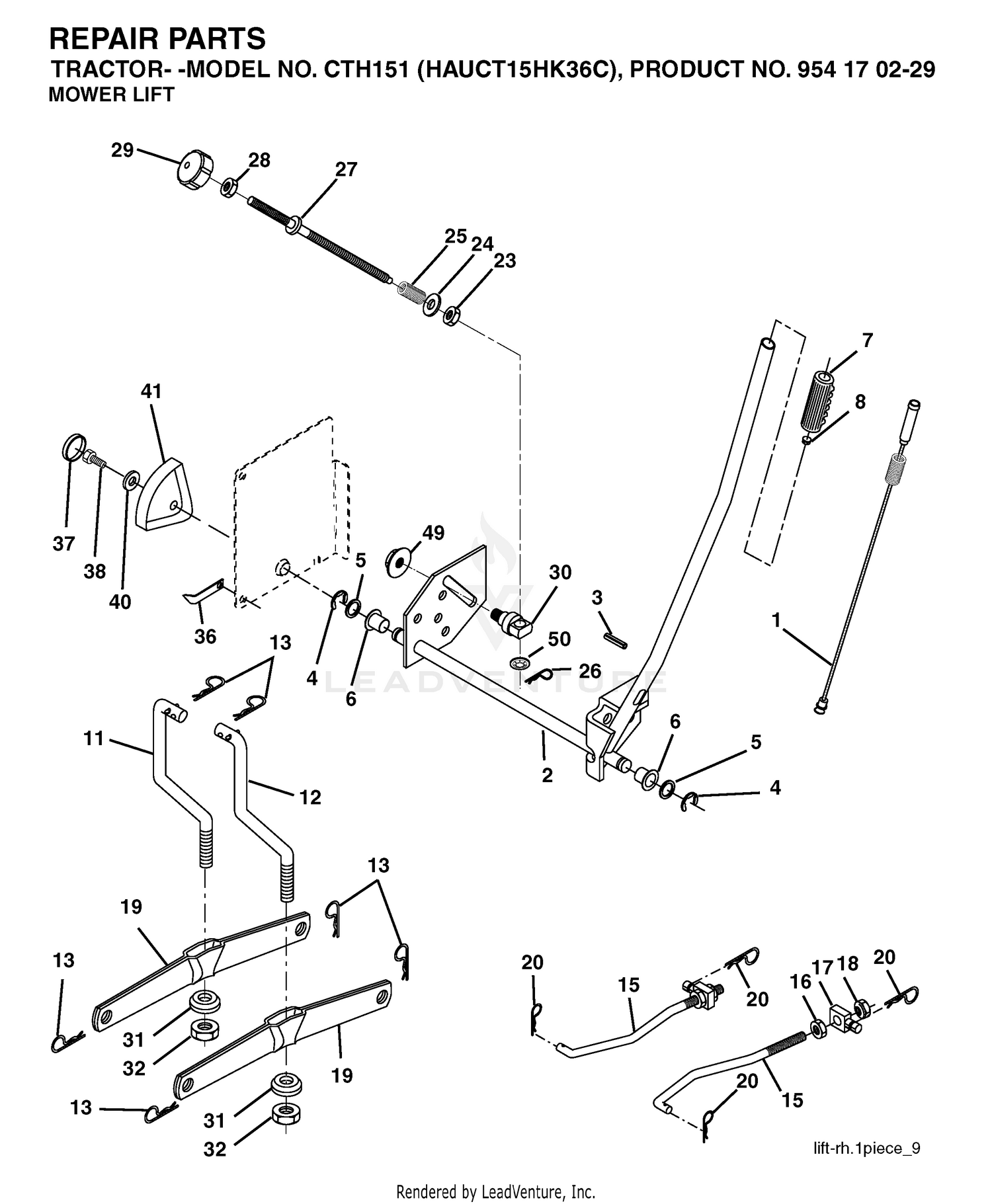 MOWER LIFT / DECK LIFT