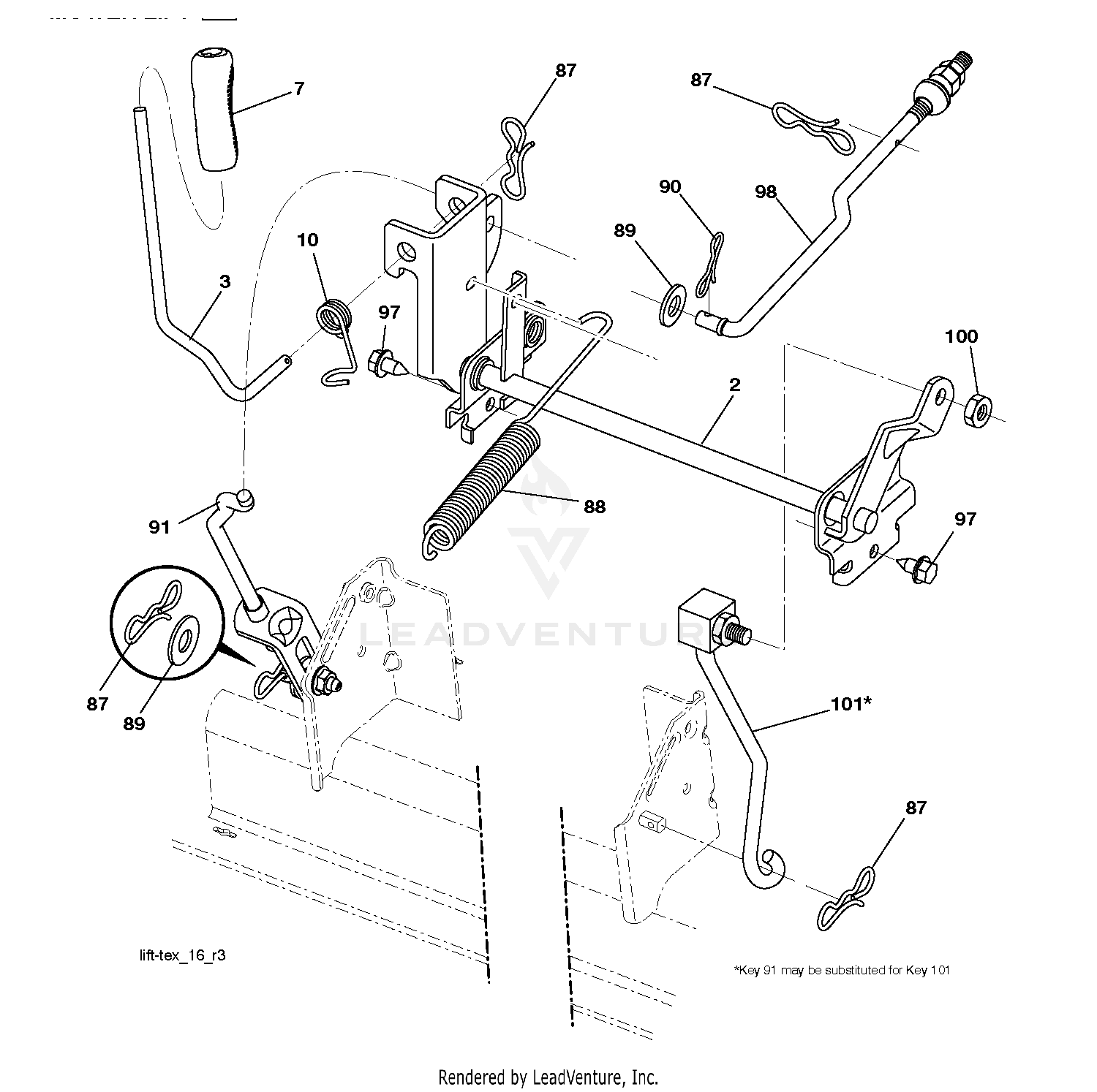 MOWER LIFT / DECK LIFT