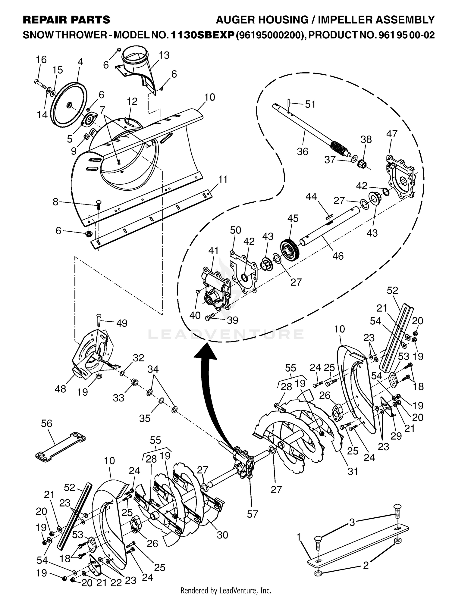 AUGER HOUSING & IMPELLER