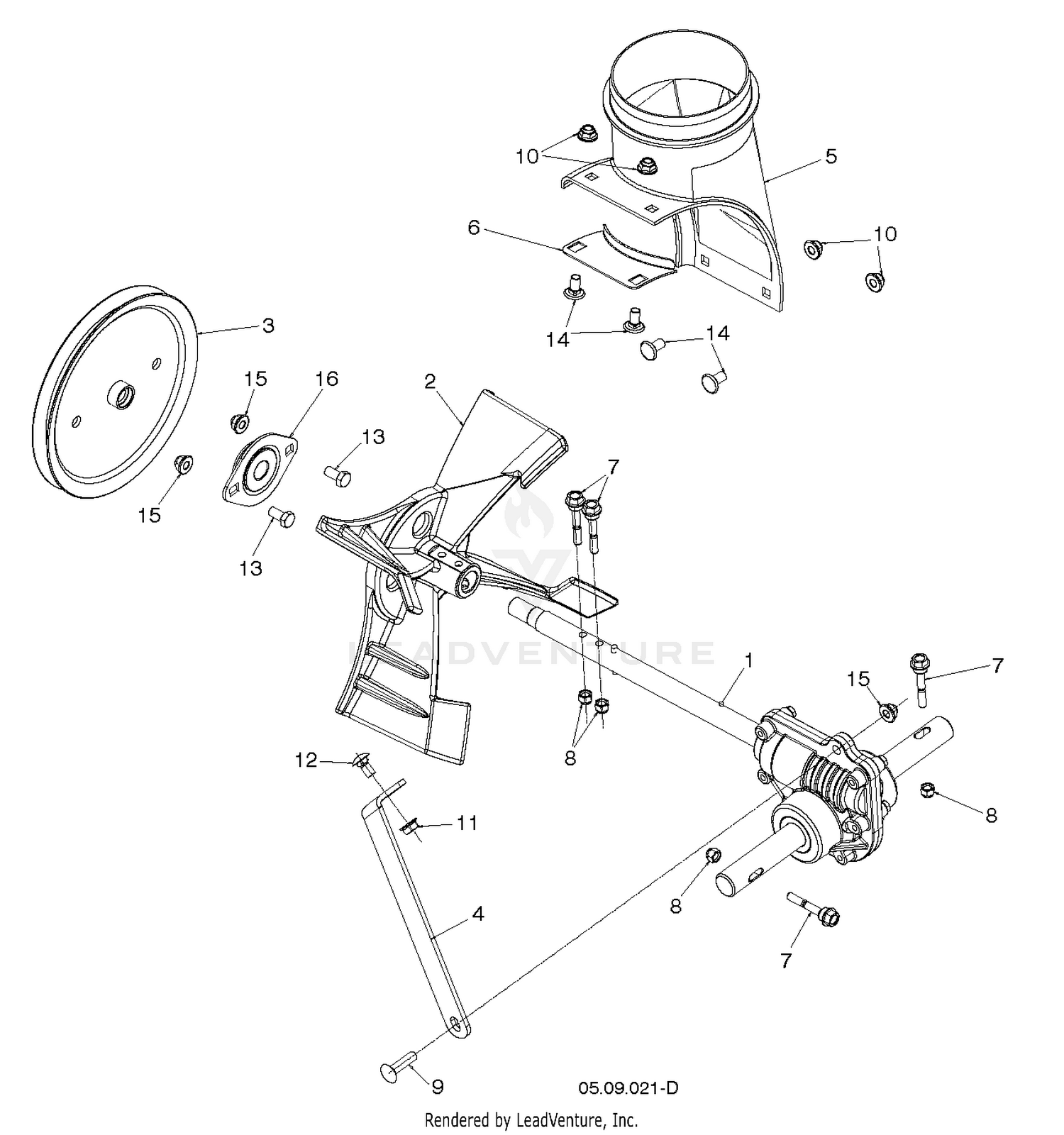 AUGER HOUSING & IMPELLER 2