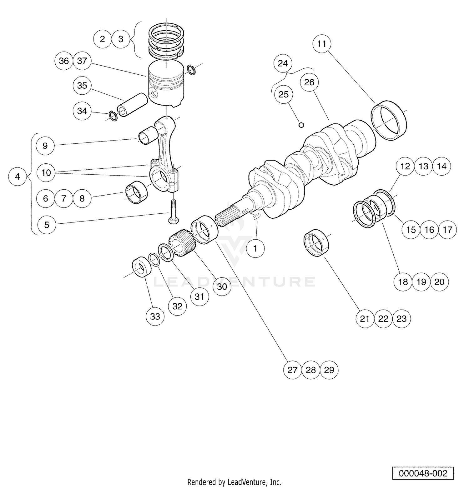 Piston And Crankshaft