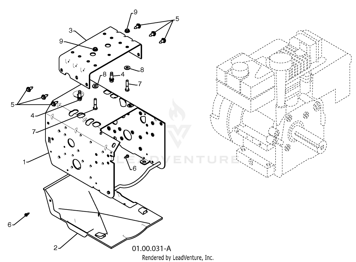 Chassis/Engine/Pulleys