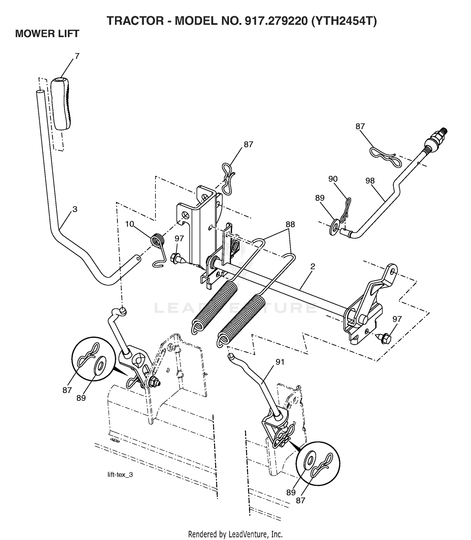 MOWER LIFT / DECK LIFT