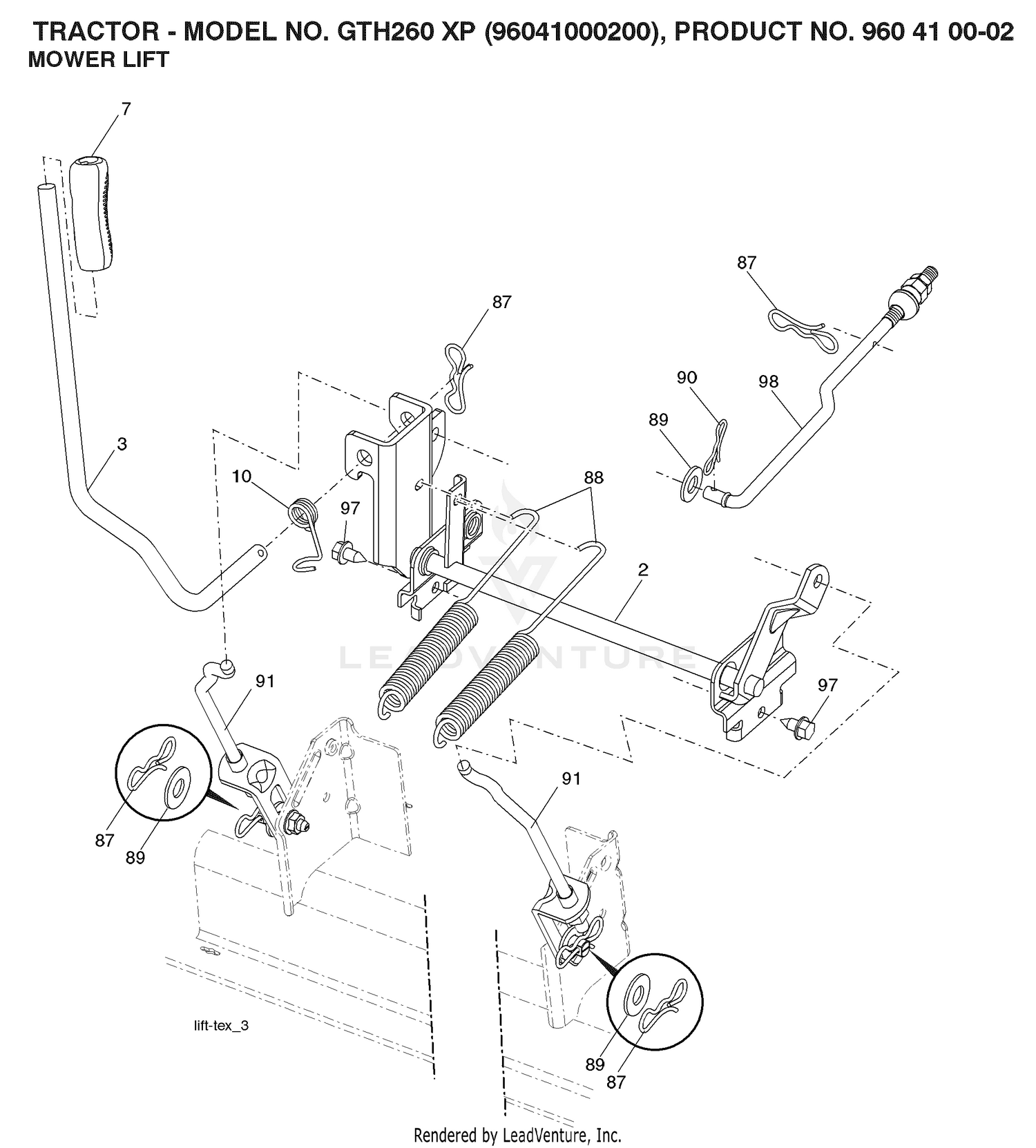 MOWER LIFT / DECK LIFT