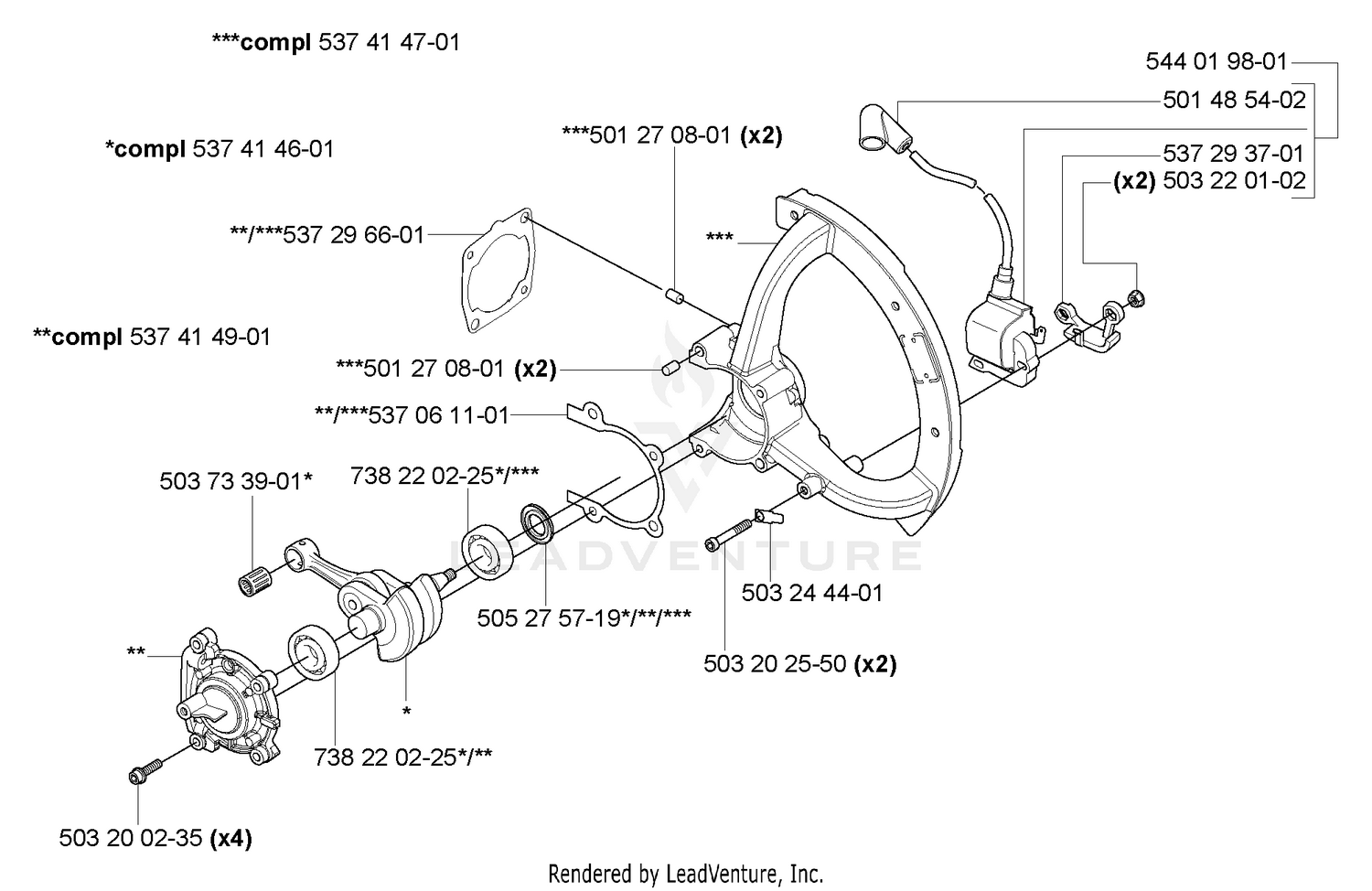 Crankcase, Crankshaft & Ignition