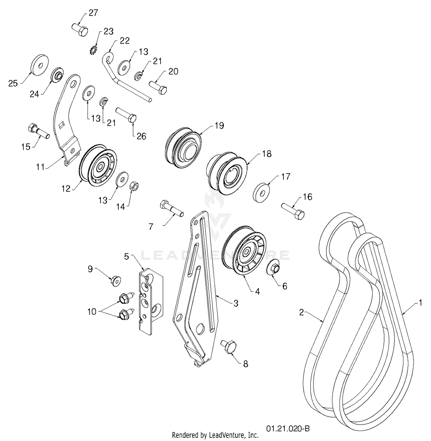 CHASSIS ENGINE PULLEYS