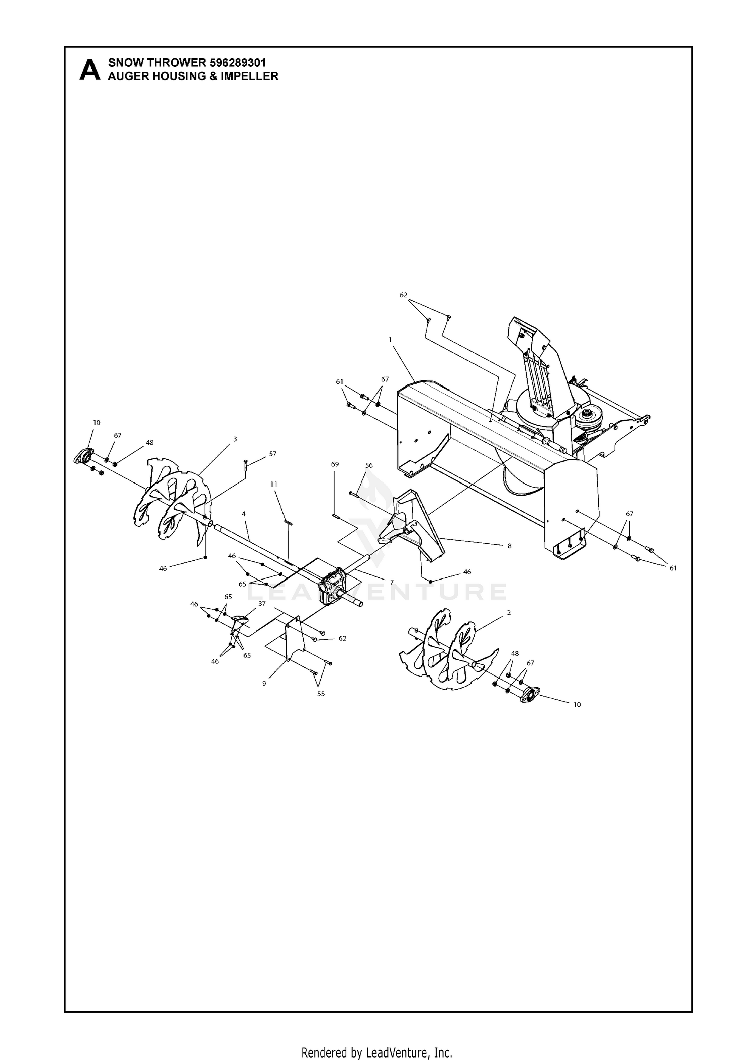 AUGER HOUSING & IMPELLER 2