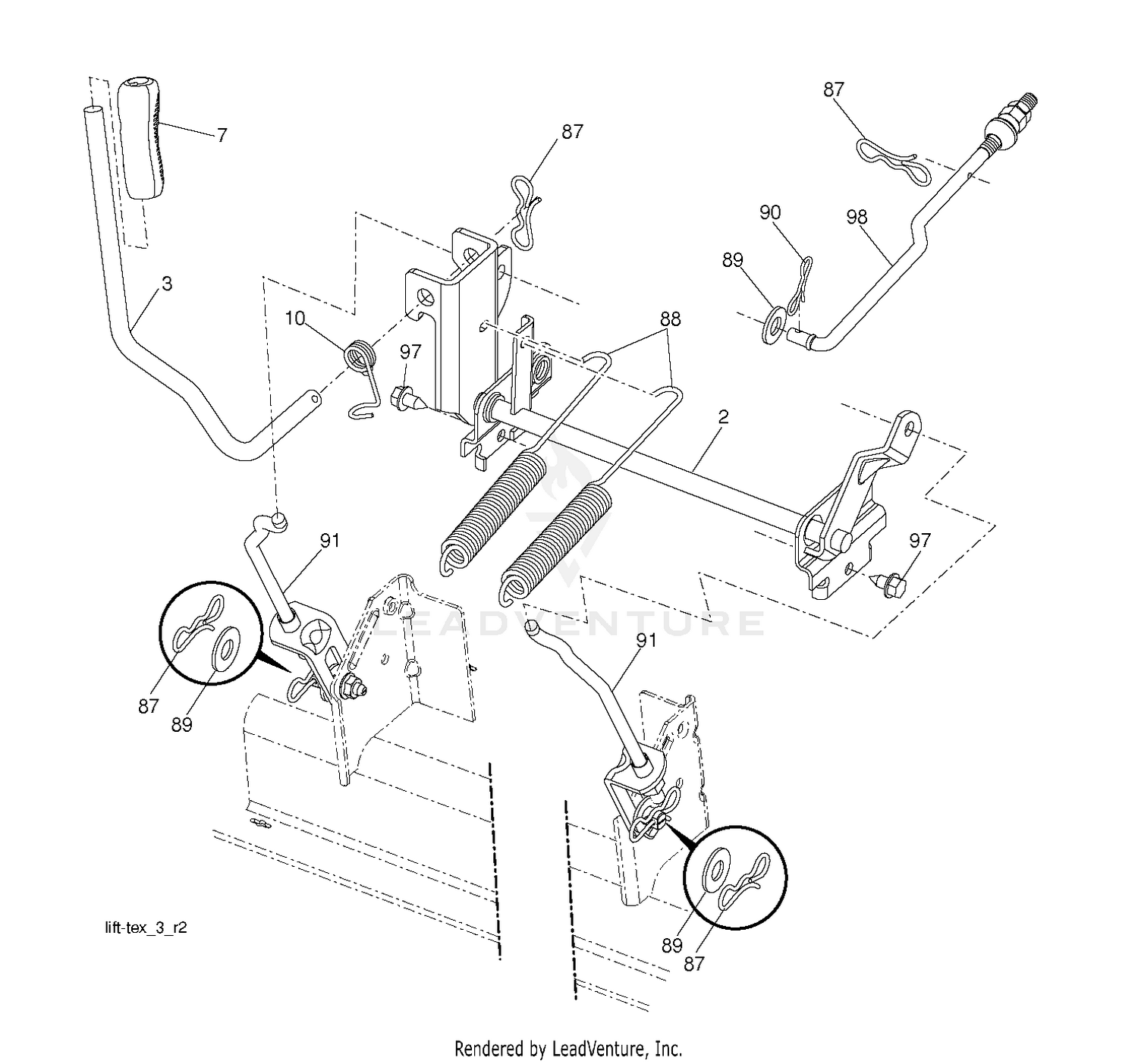 MOWER LIFT / DECK LIFT