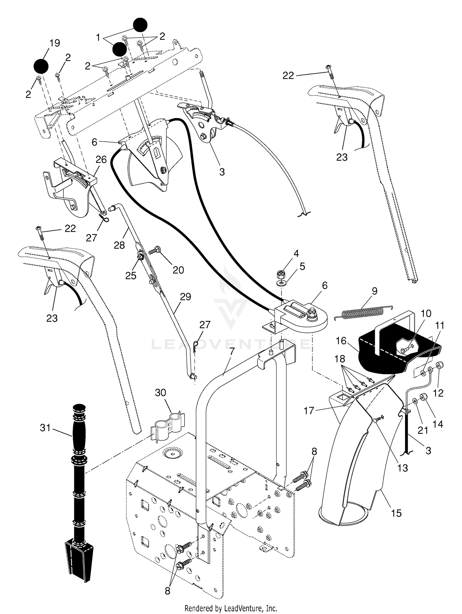 Control Panel/Discharge Chute