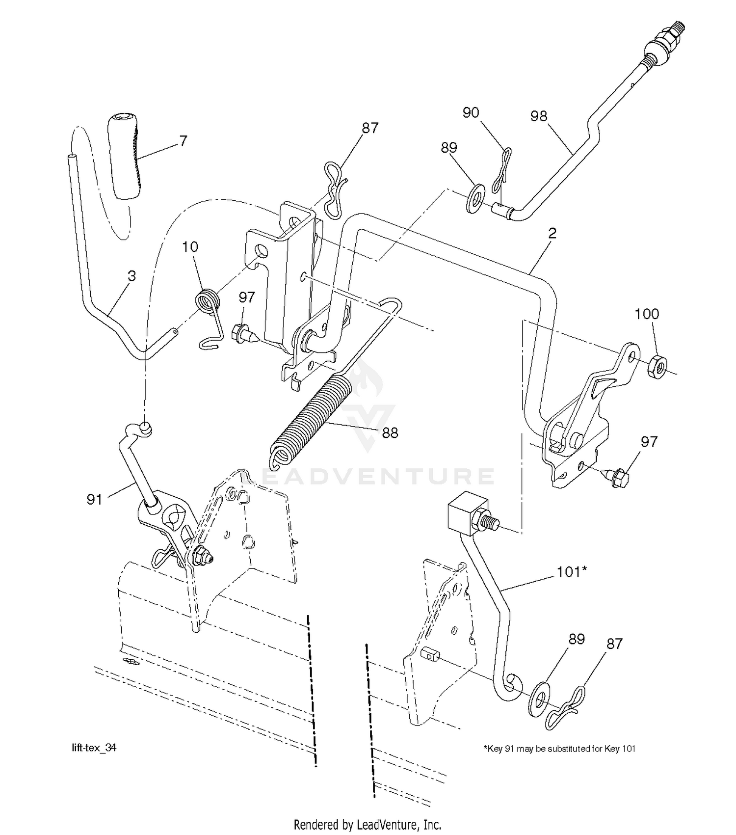 MOWER LIFT / DECK LIFT
