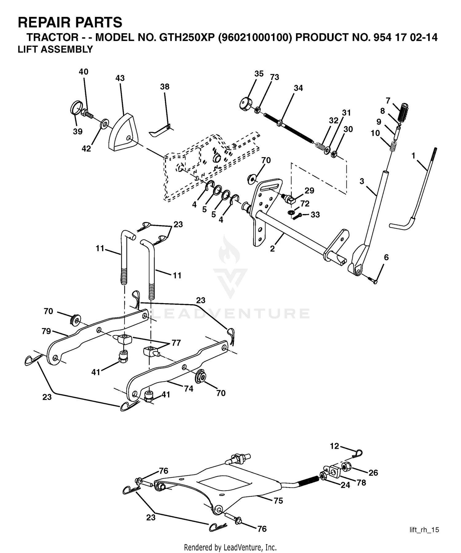 MOWER LIFT / DECK LIFT