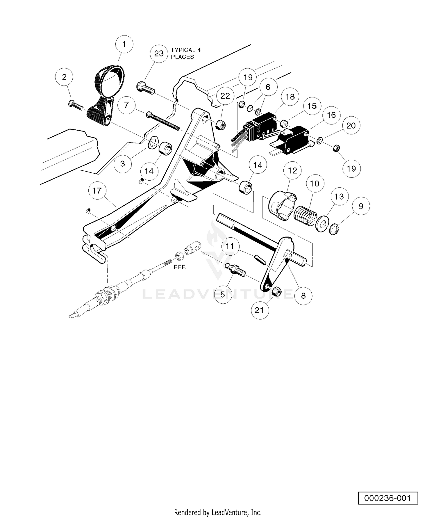 Forward and Reverse Shifter Assembly