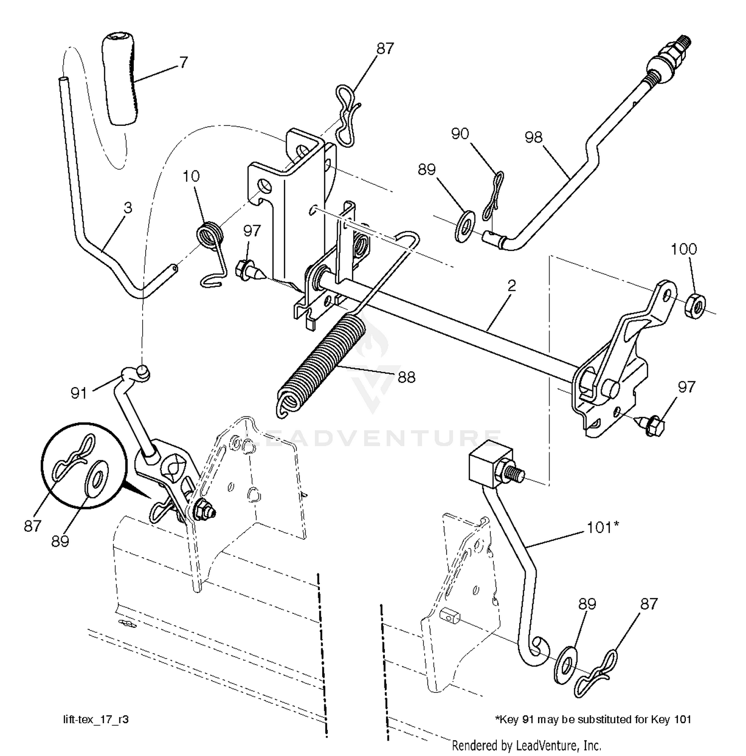 MOWER LIFT / DECK LIFT