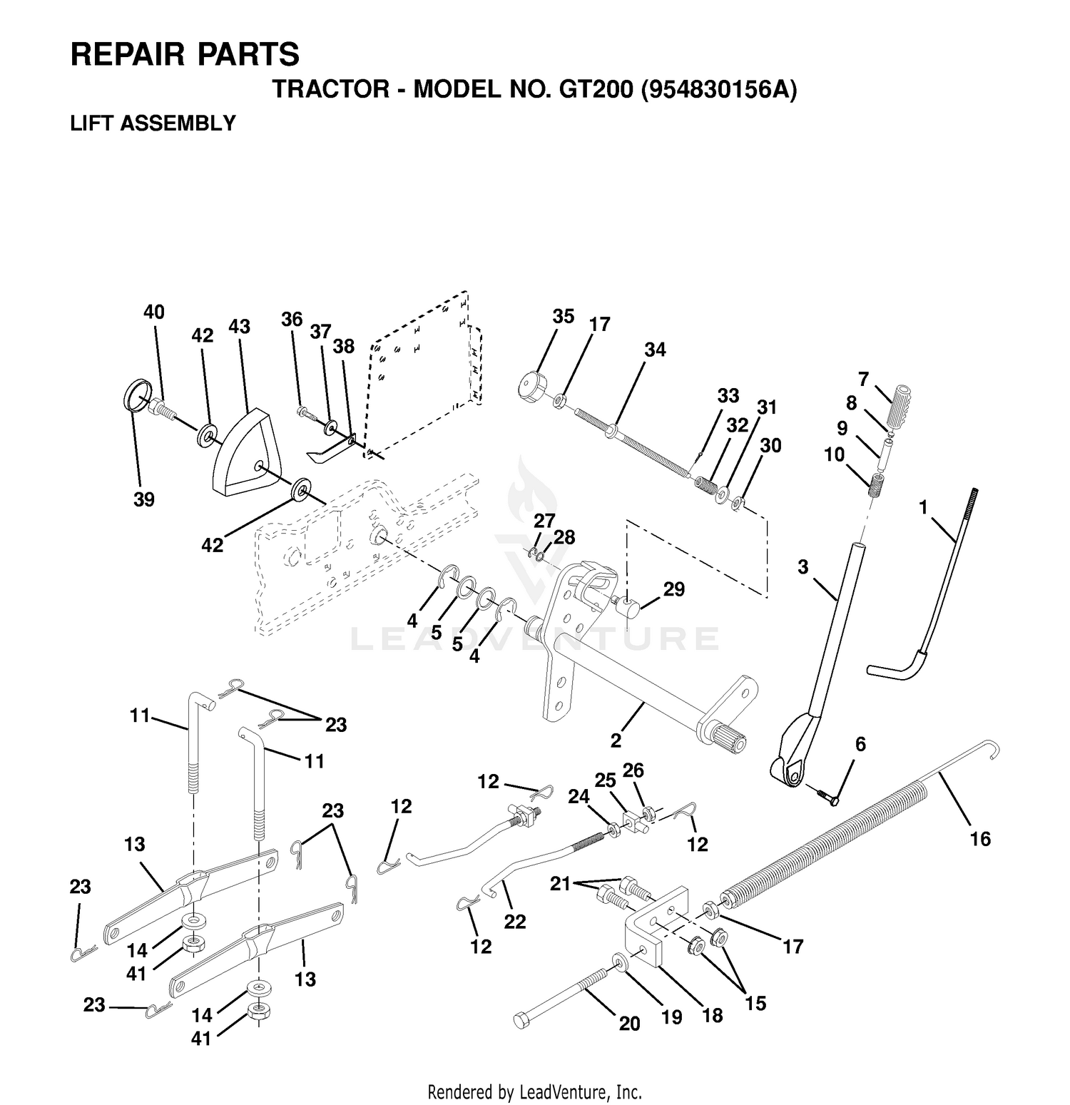 MOWER LIFT / DECK LIFT