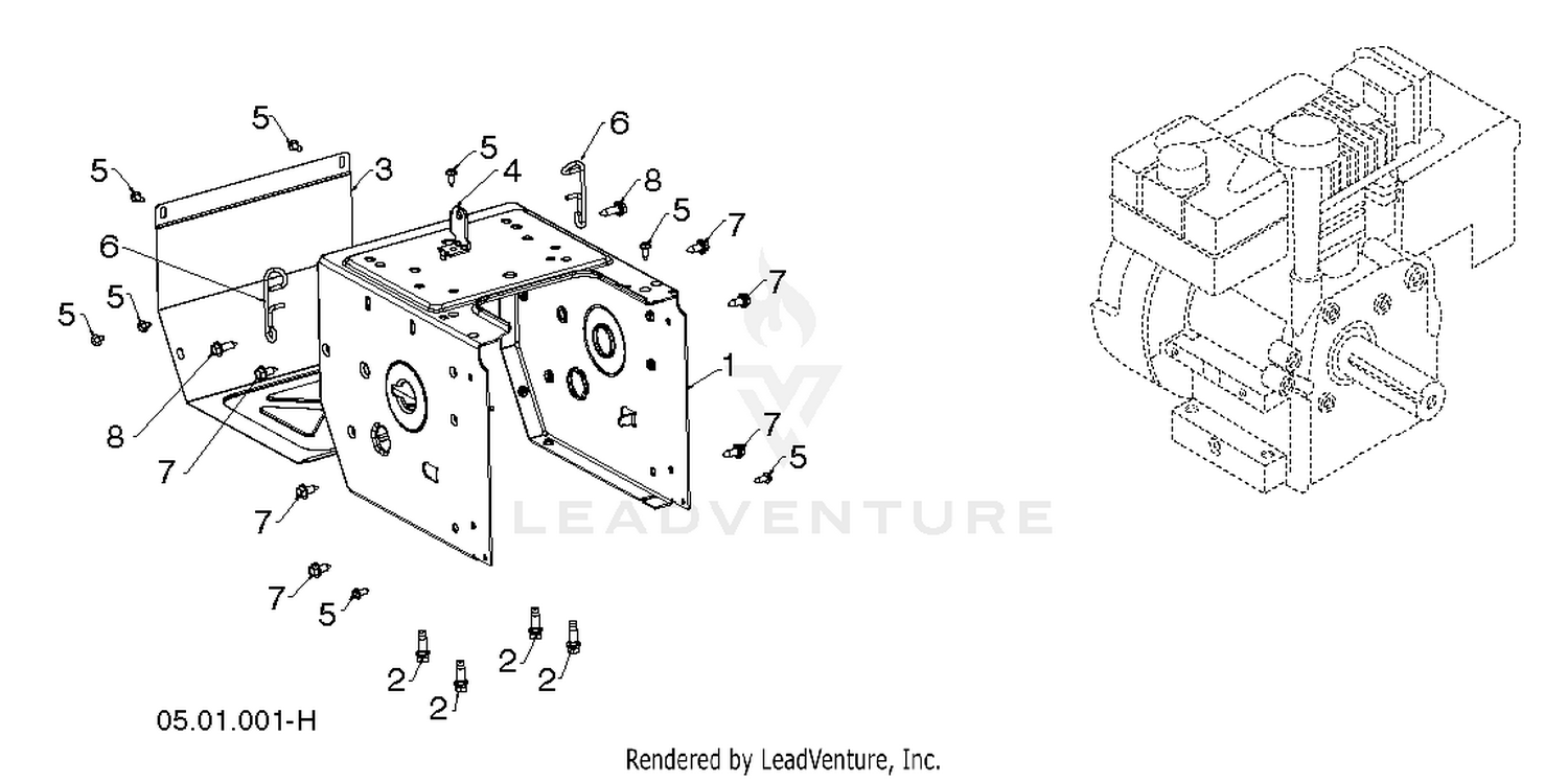 "CHASSIS, ENGINE & PULLEYS"