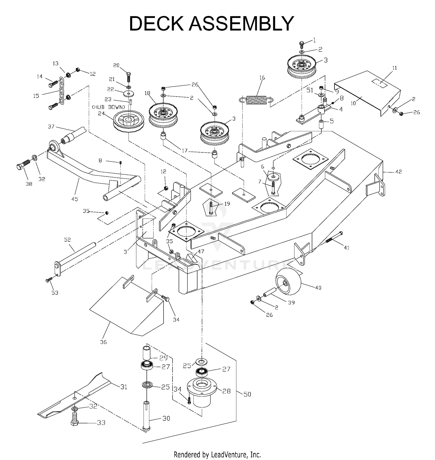 MOWER DECK / CUTTING DECK