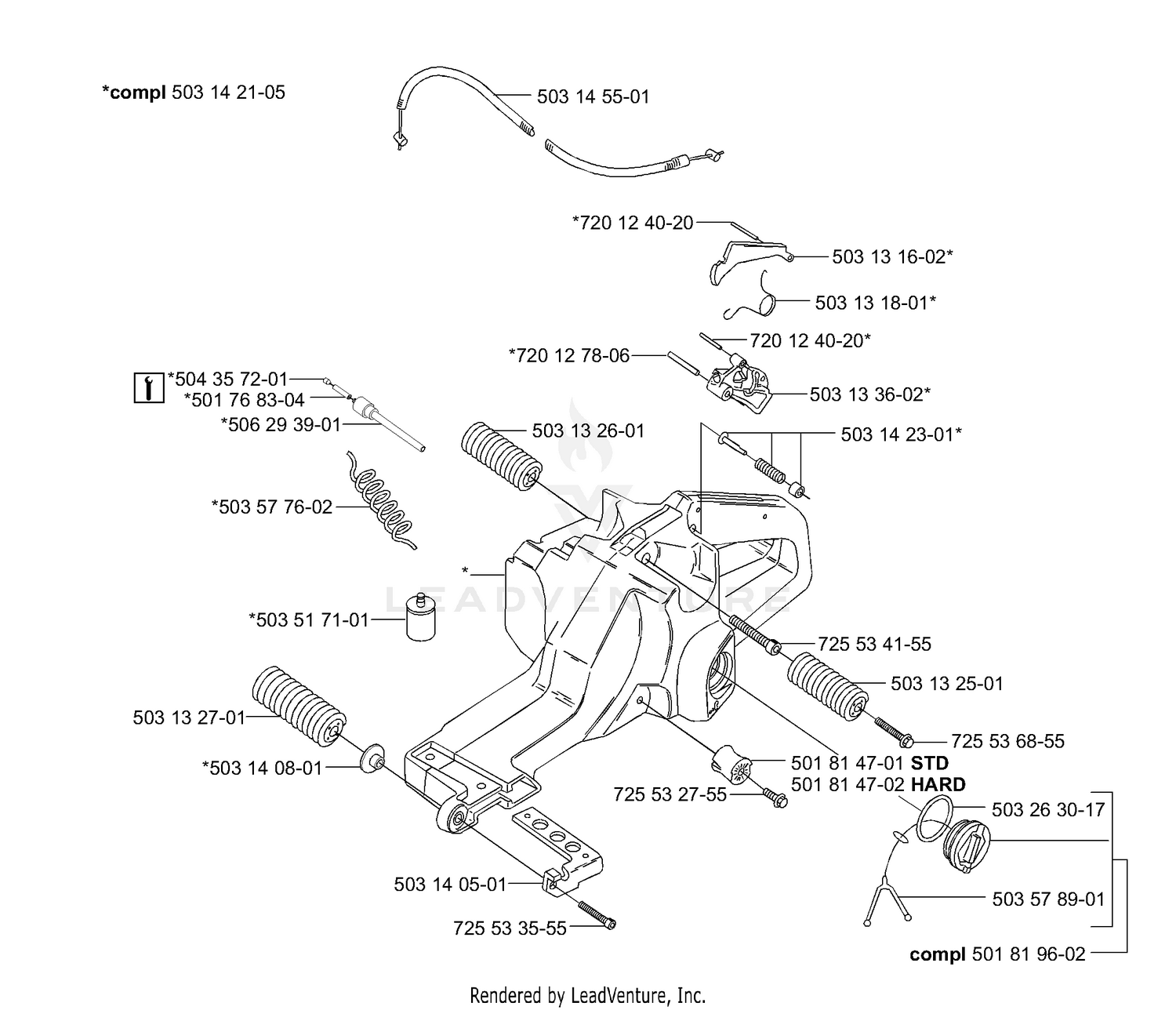 Fuel Tank / Rear Handle