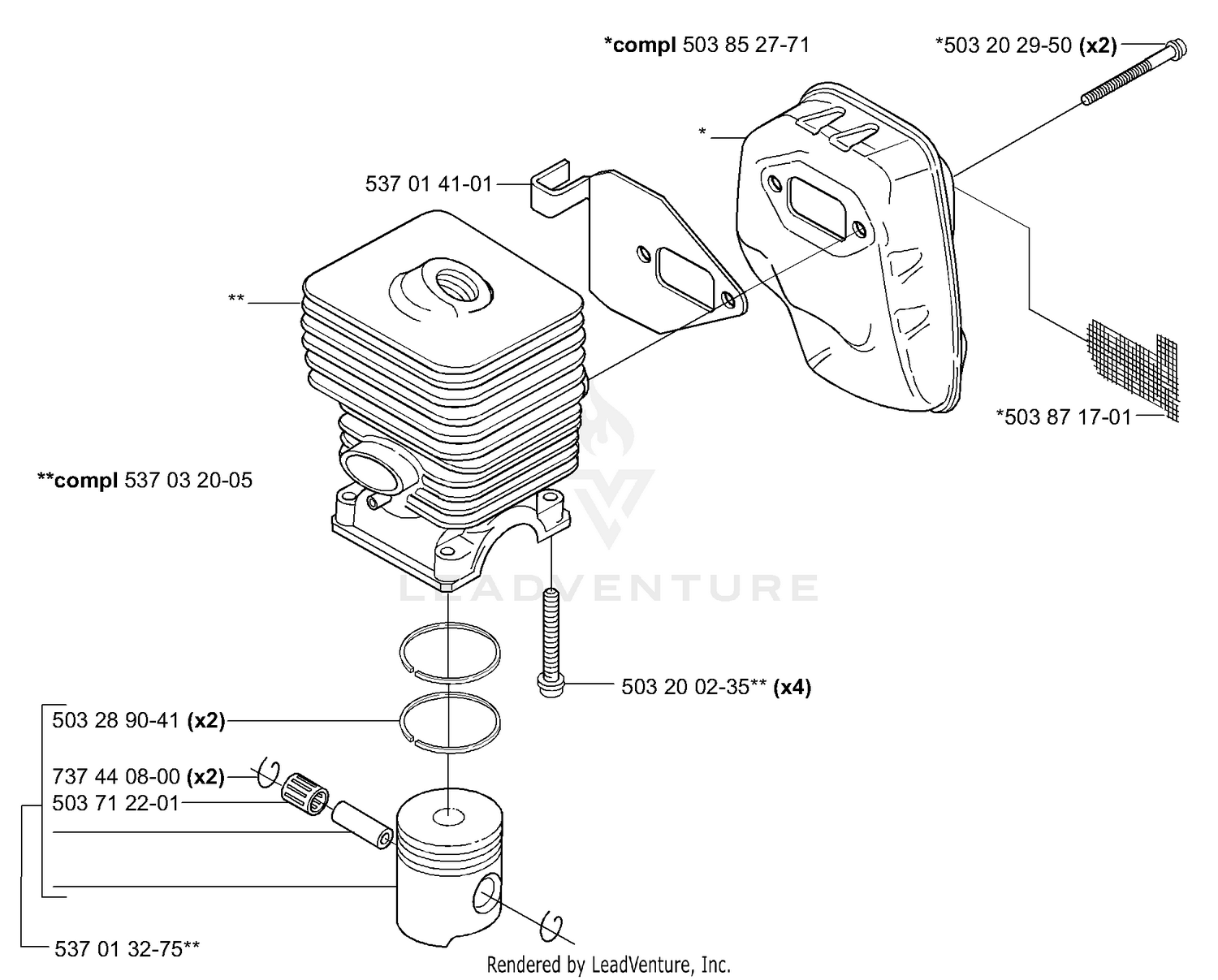 Piston / Cylinder & Muffler