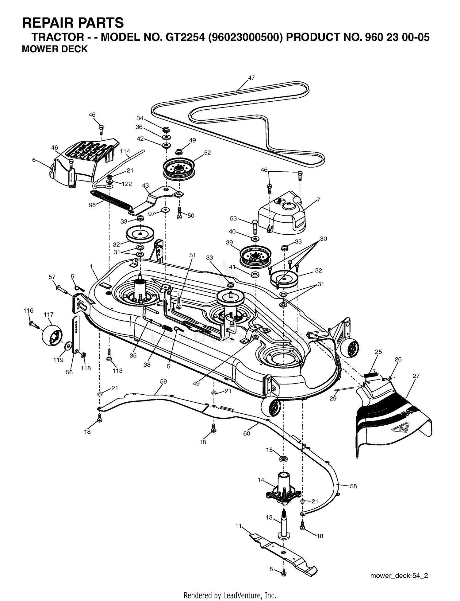 MOWER DECK / CUTTING DECK