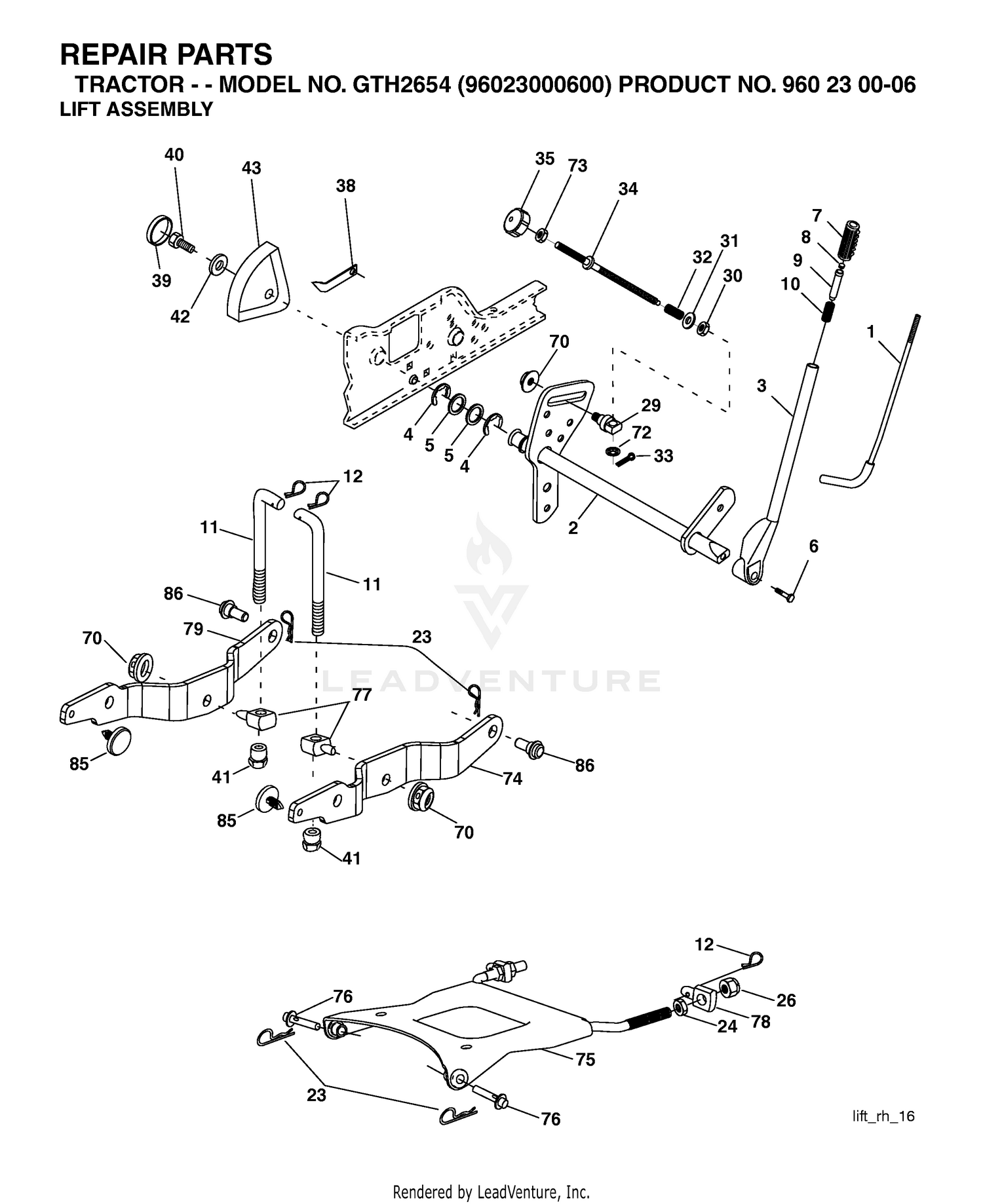 MOWER LIFT / DECK LIFT