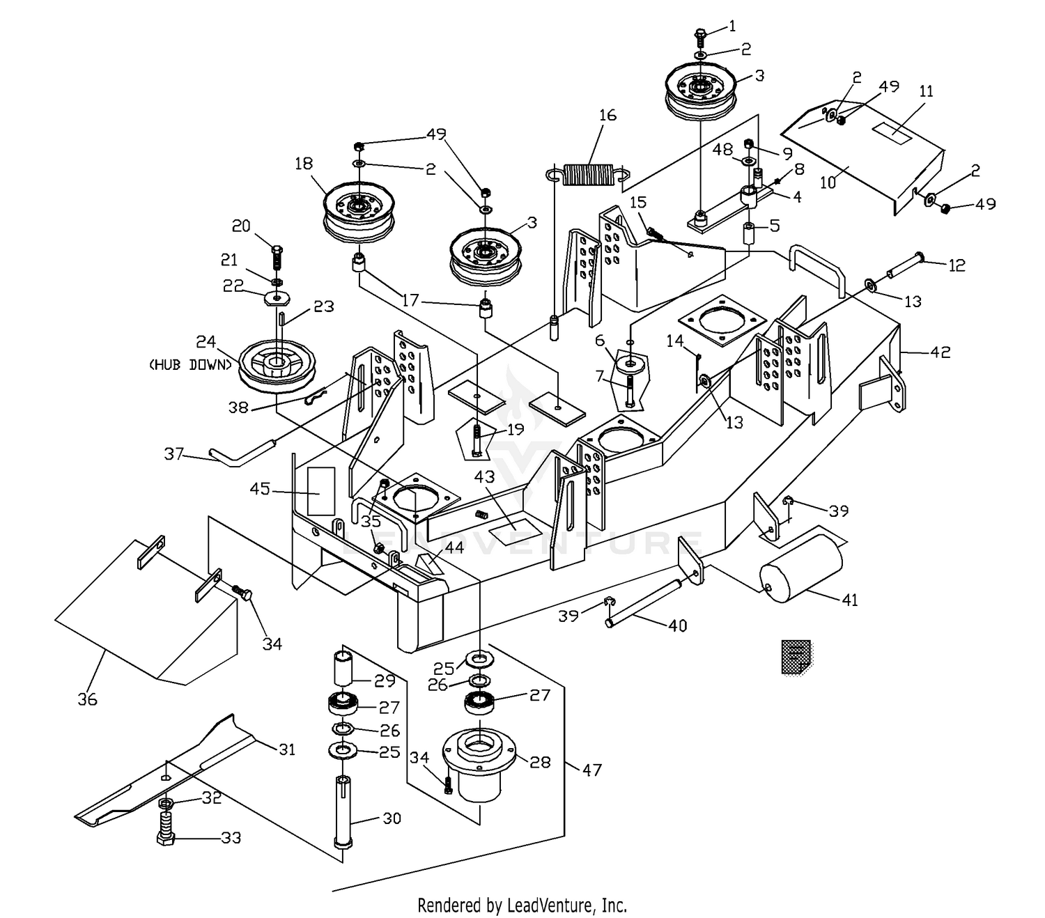 42 Deck Assembly
