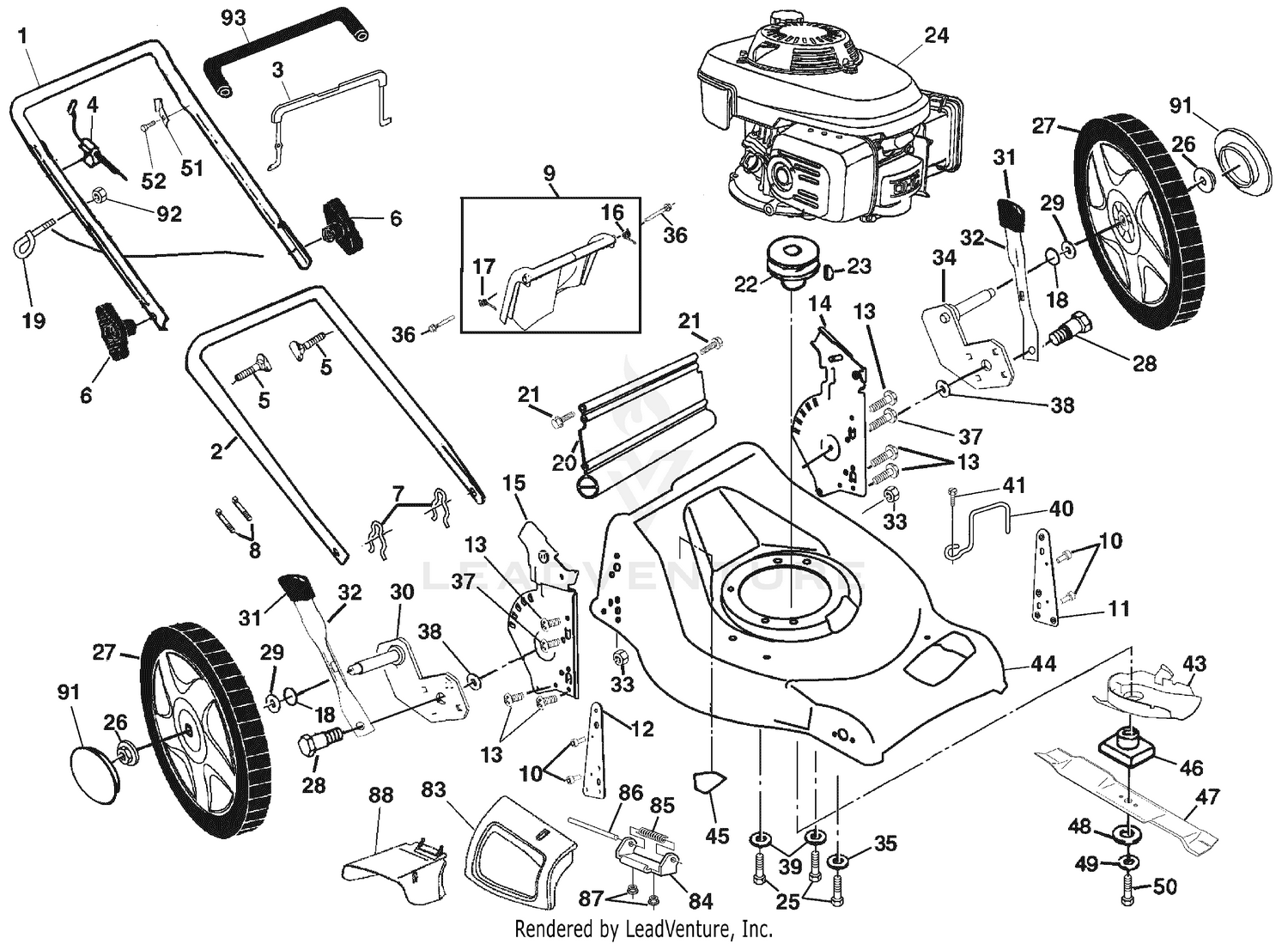 Walk Mower 5521CH A Repair Parts (A)
