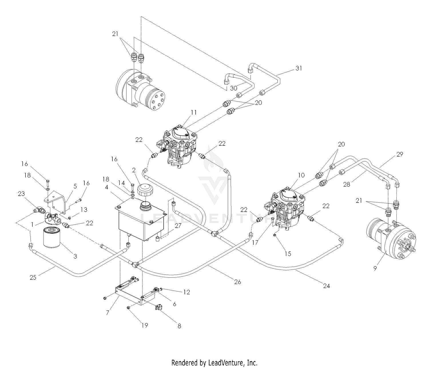 Hydraulic Pump - Motor