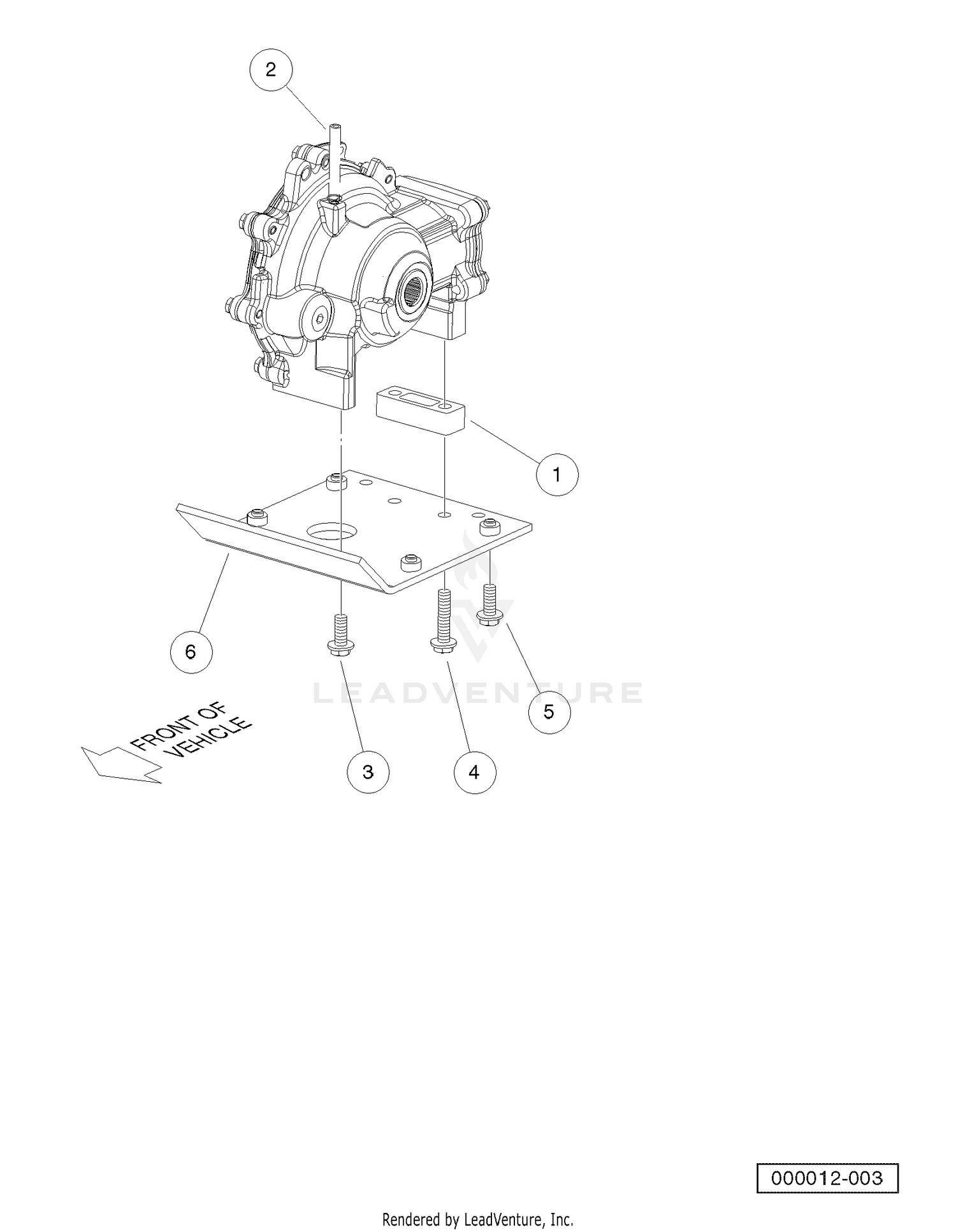 Front Diffential Mounting Plate