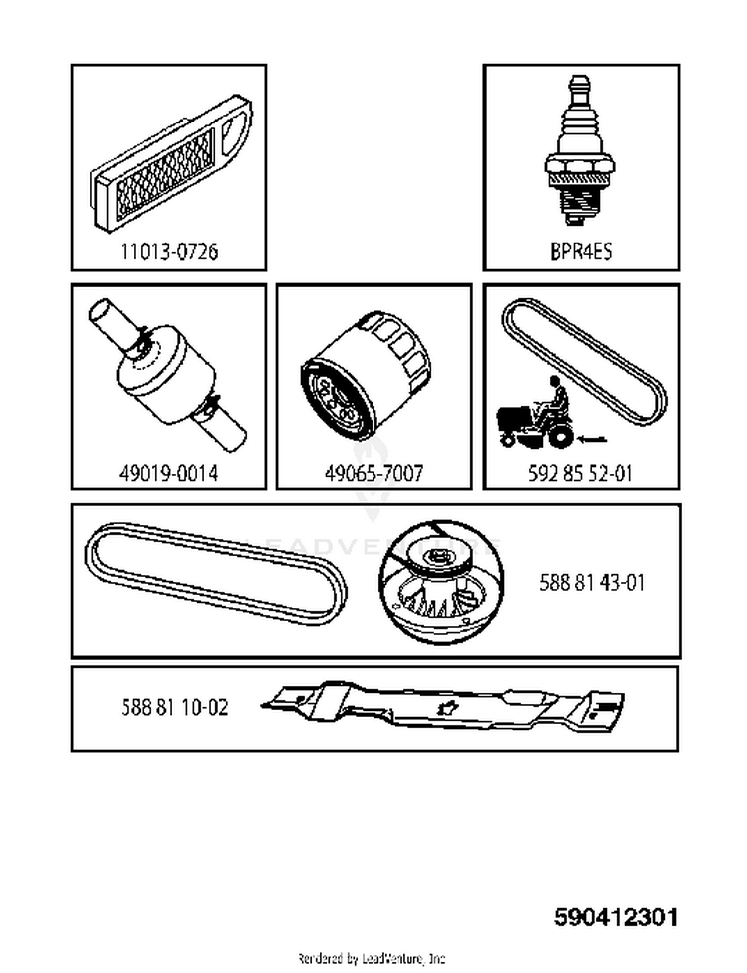 FREQUENTLY USED PARTS