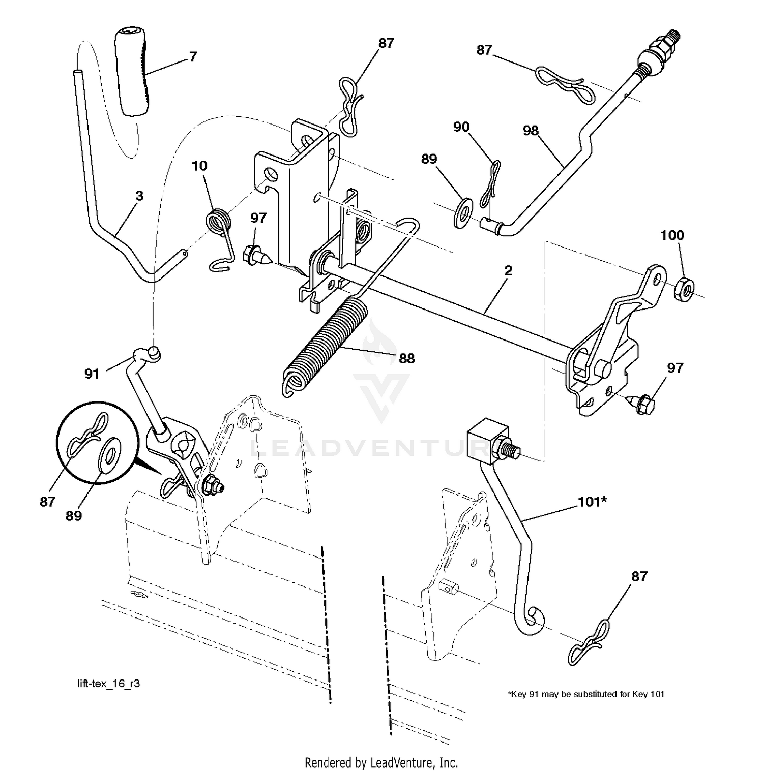 MOWER LIFT / DECK LIFT