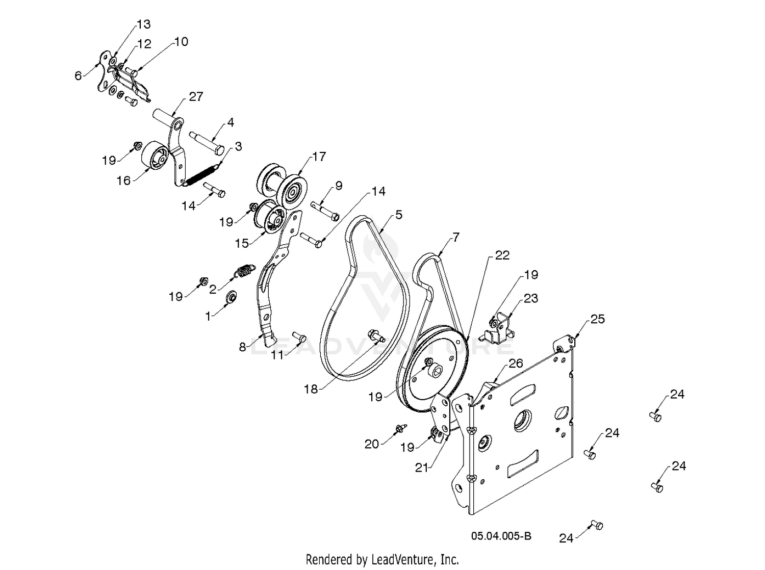 "CHASSIS, ENGINE & PULLEYS"