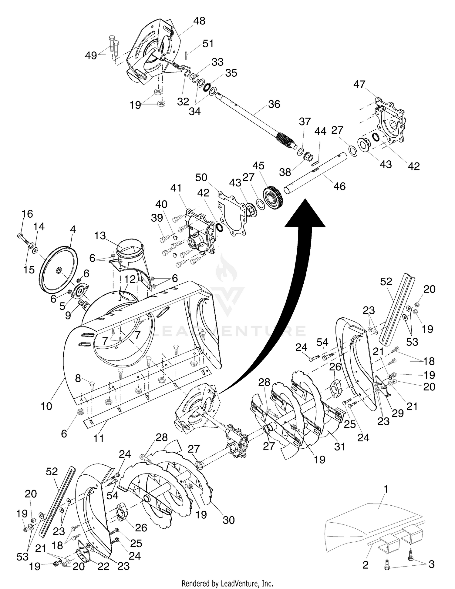 Auger Housing / Impeller Assembly