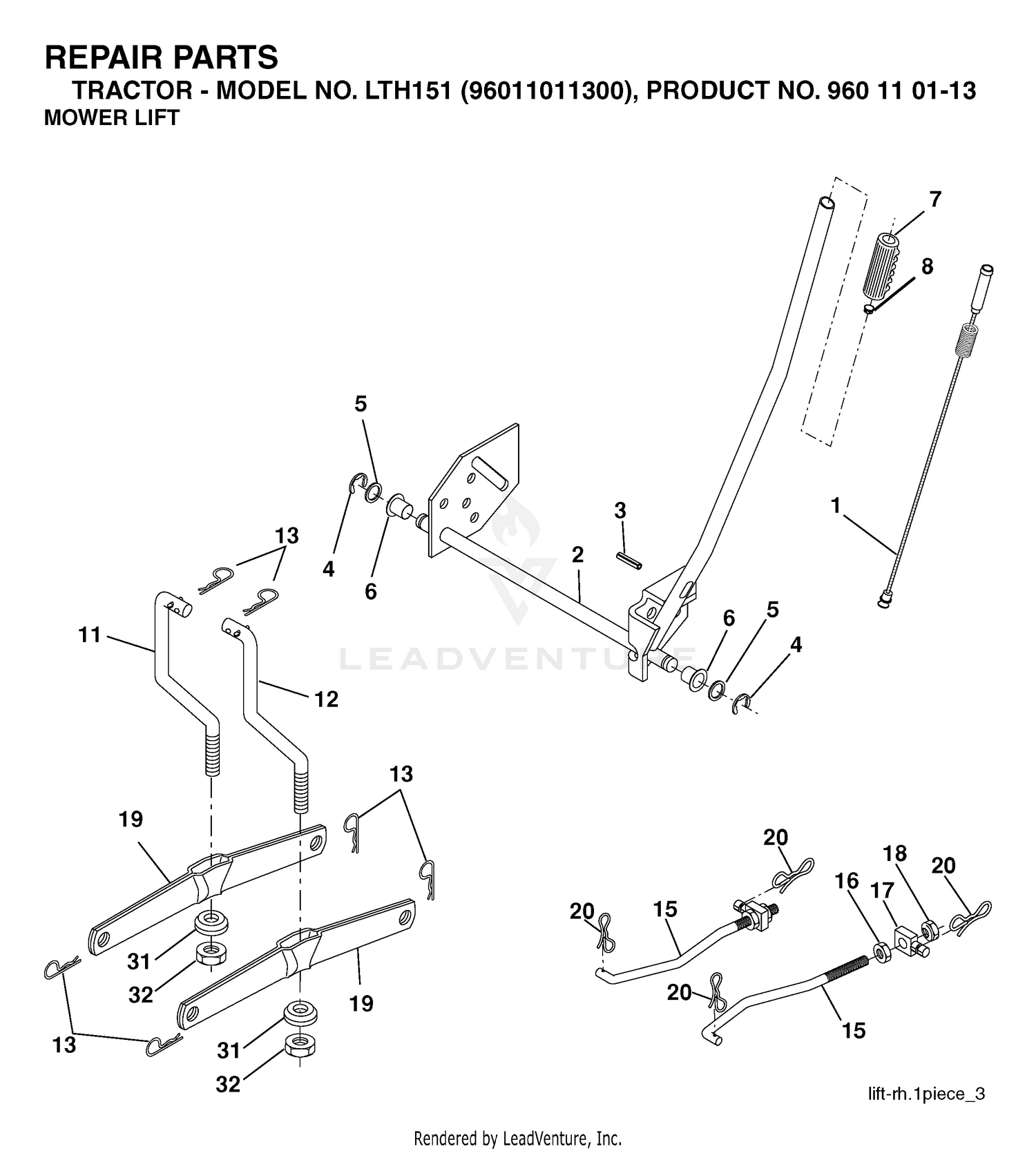 MOWER LIFT / DECK LIFT