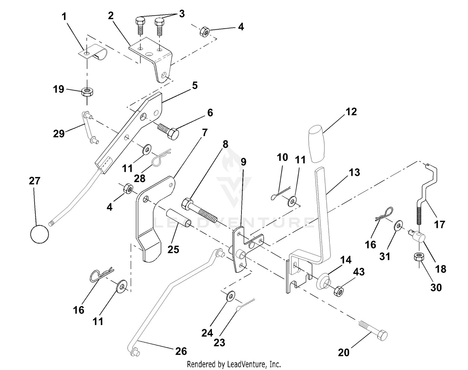 Mower Lift Lever