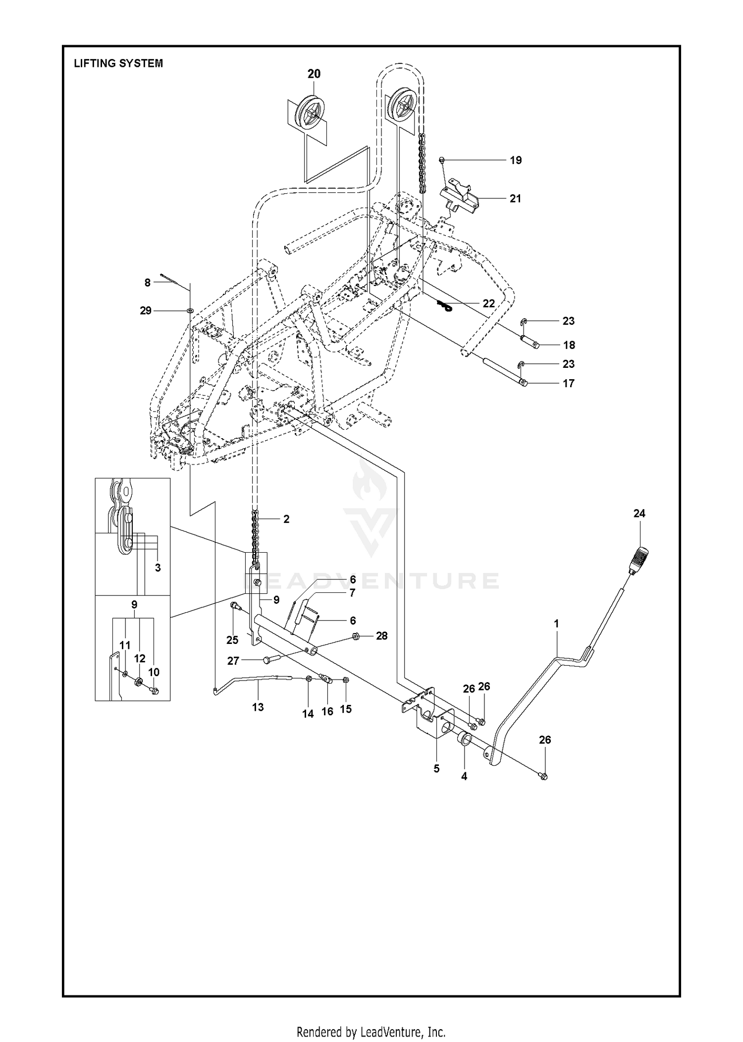 MOWER LIFT / DECK LIFT