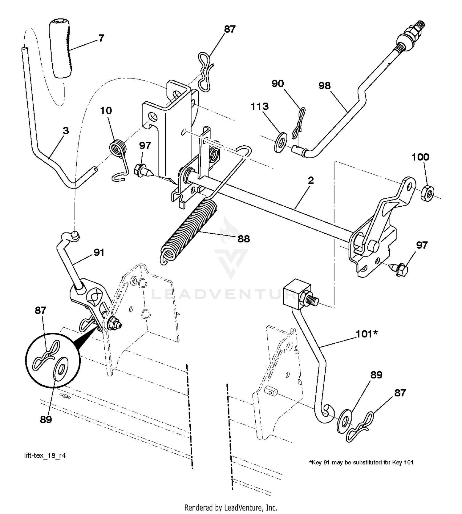 MOWER LIFT / DECK LIFT