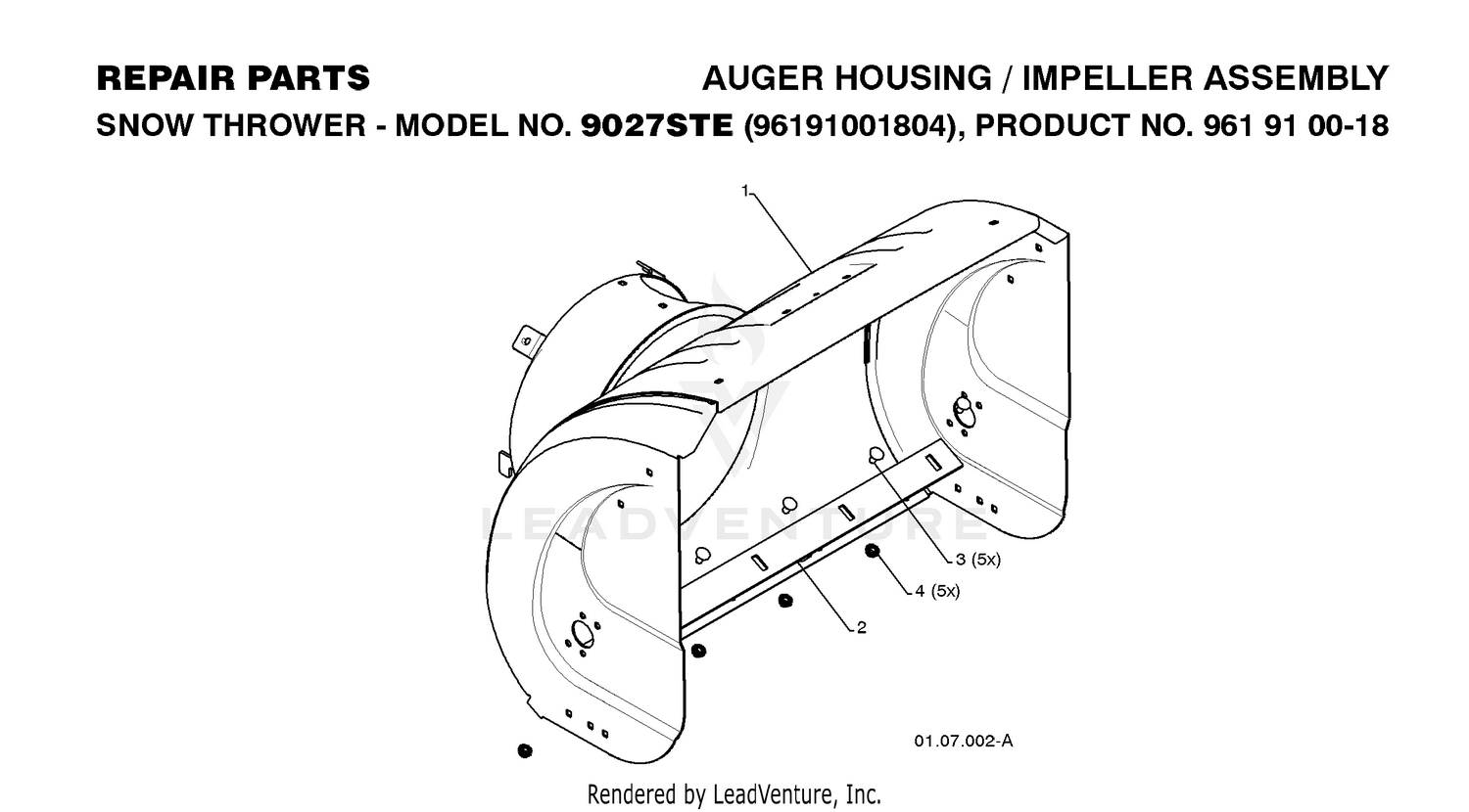 AUGER HOUSING & IMPELLER