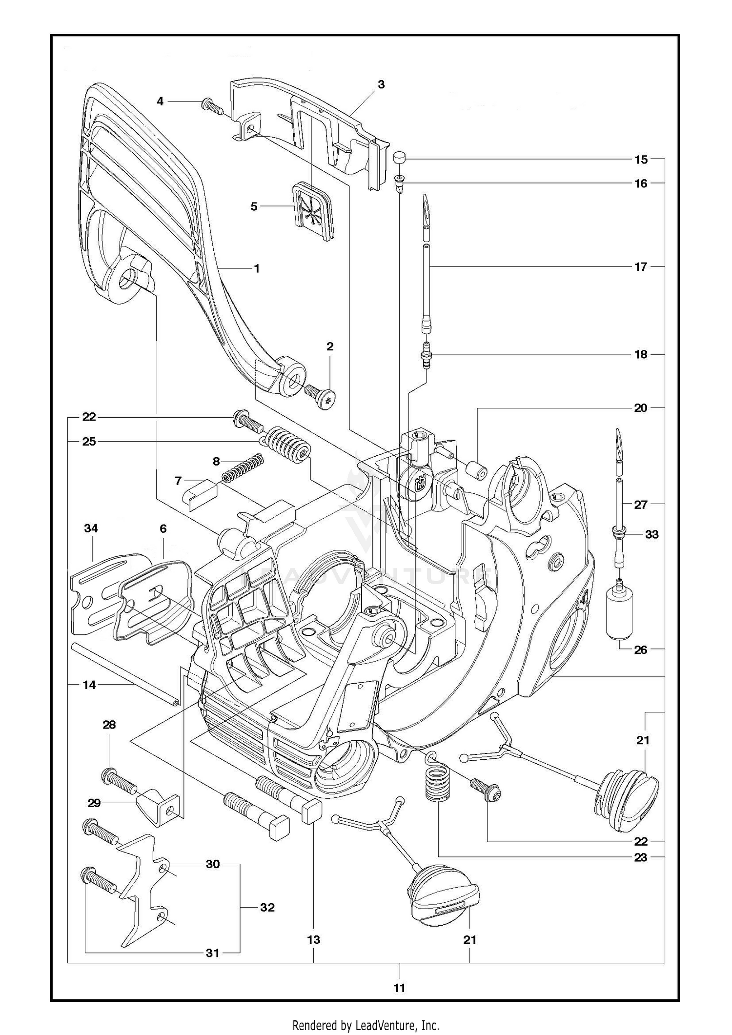 FUEL TANK & HANDLE 10