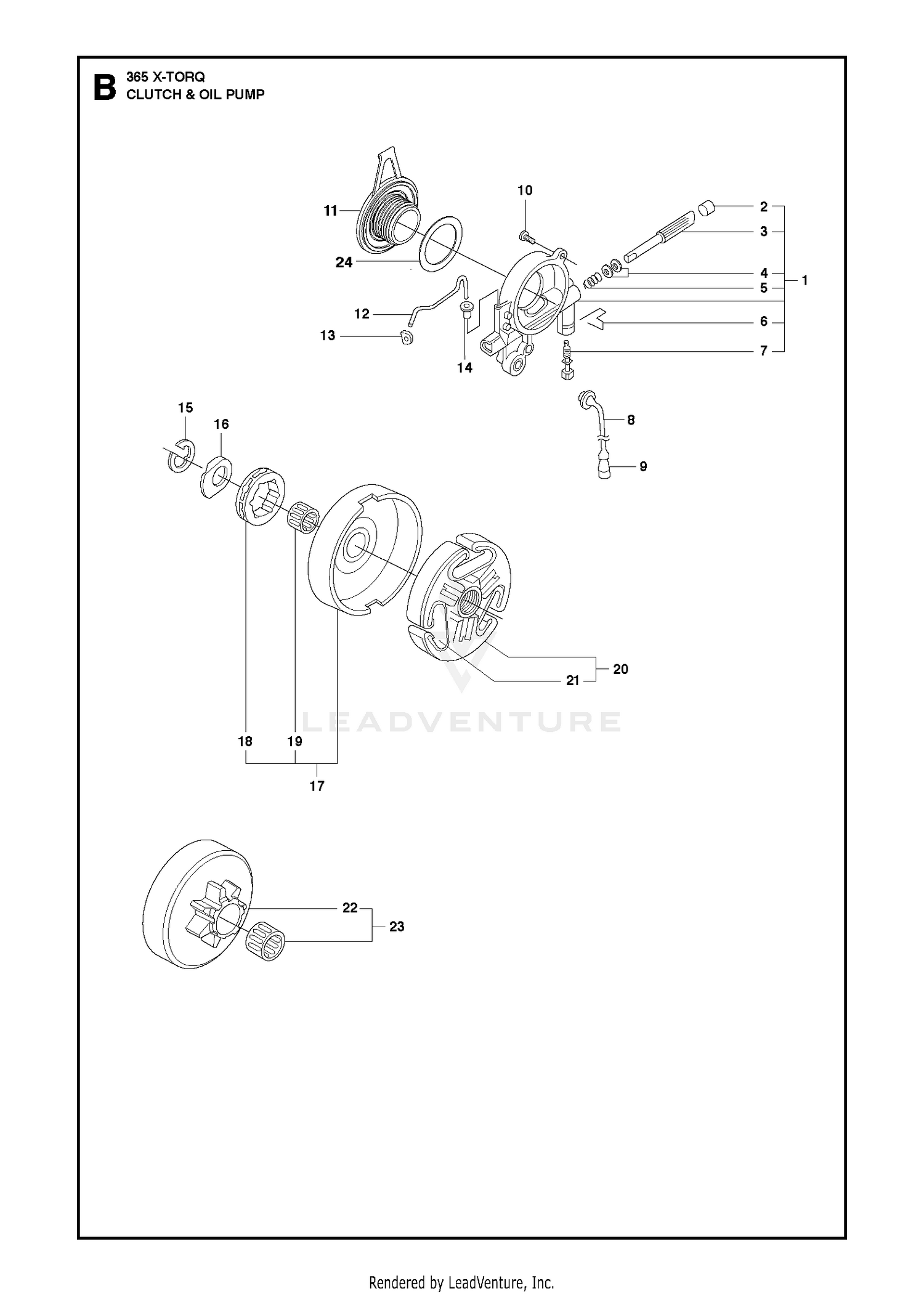 CLUTCH & OIL PUMP 9