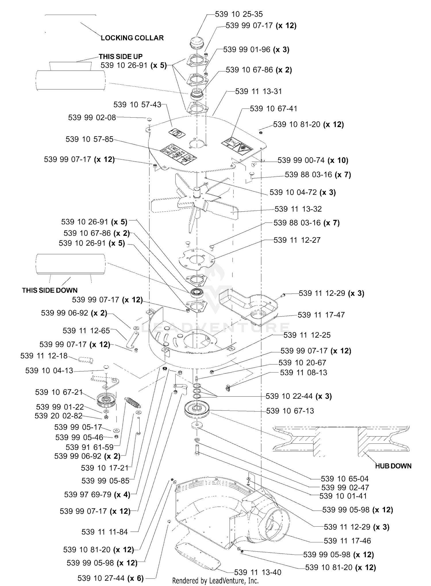 Accessories Collection System Blower 72" (A)