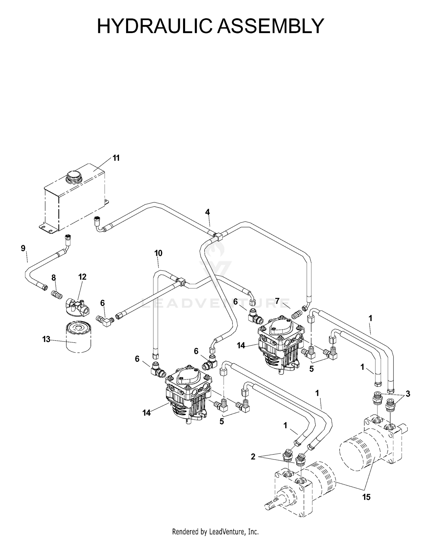 HYDRAULIC PUMP - MOTOR