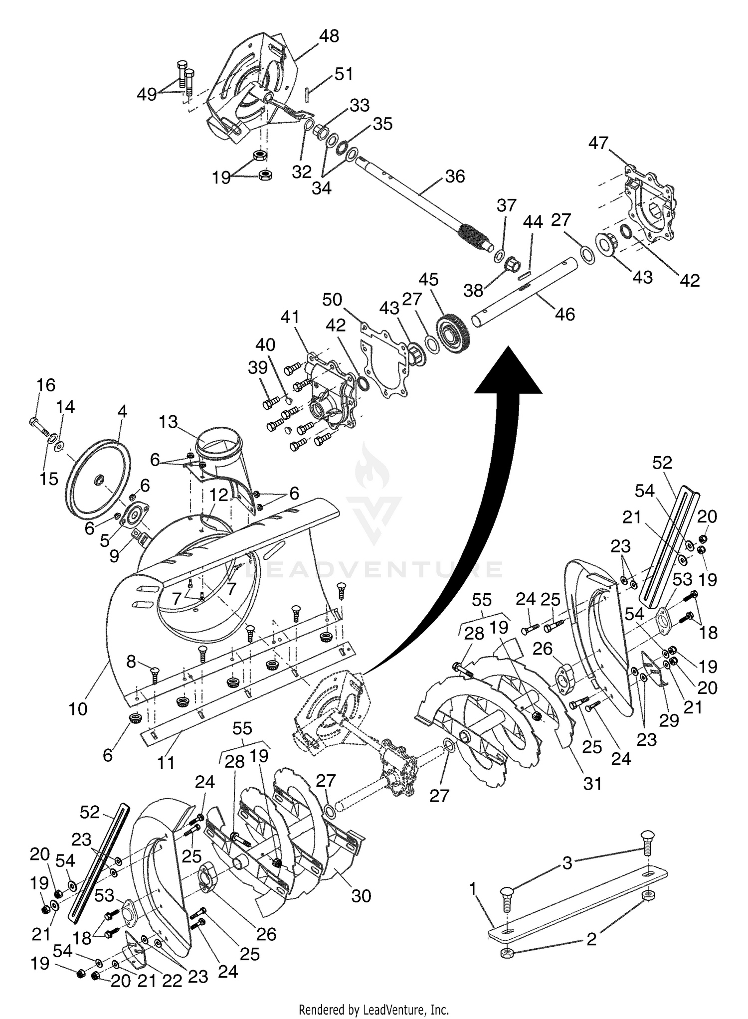 Auger Housing / Impeller Assembly