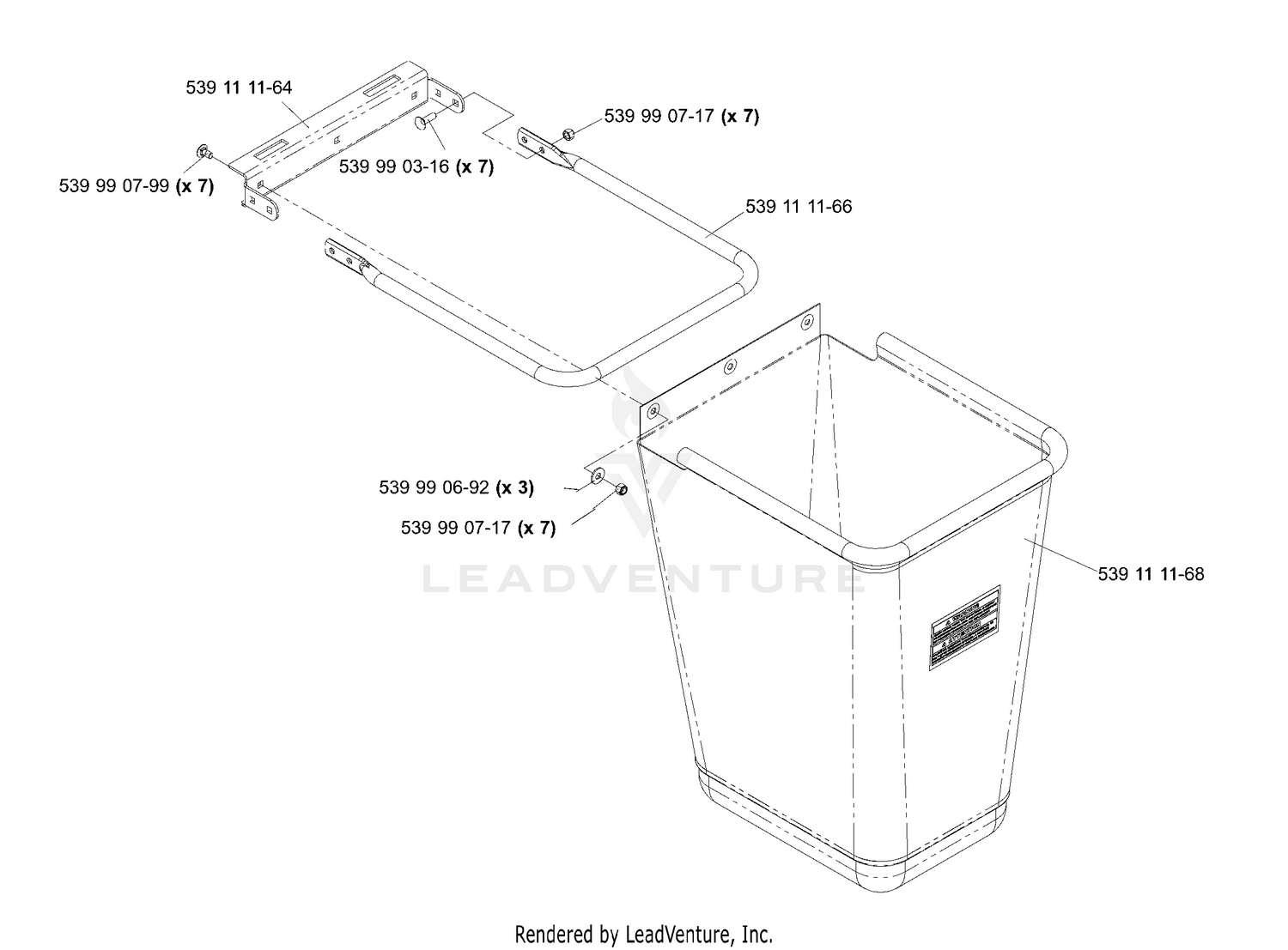 Accessory Collection System Bag Assembly