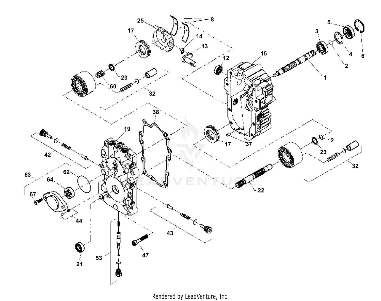 Transaxle Pump - - Model Number BDU-10L-118