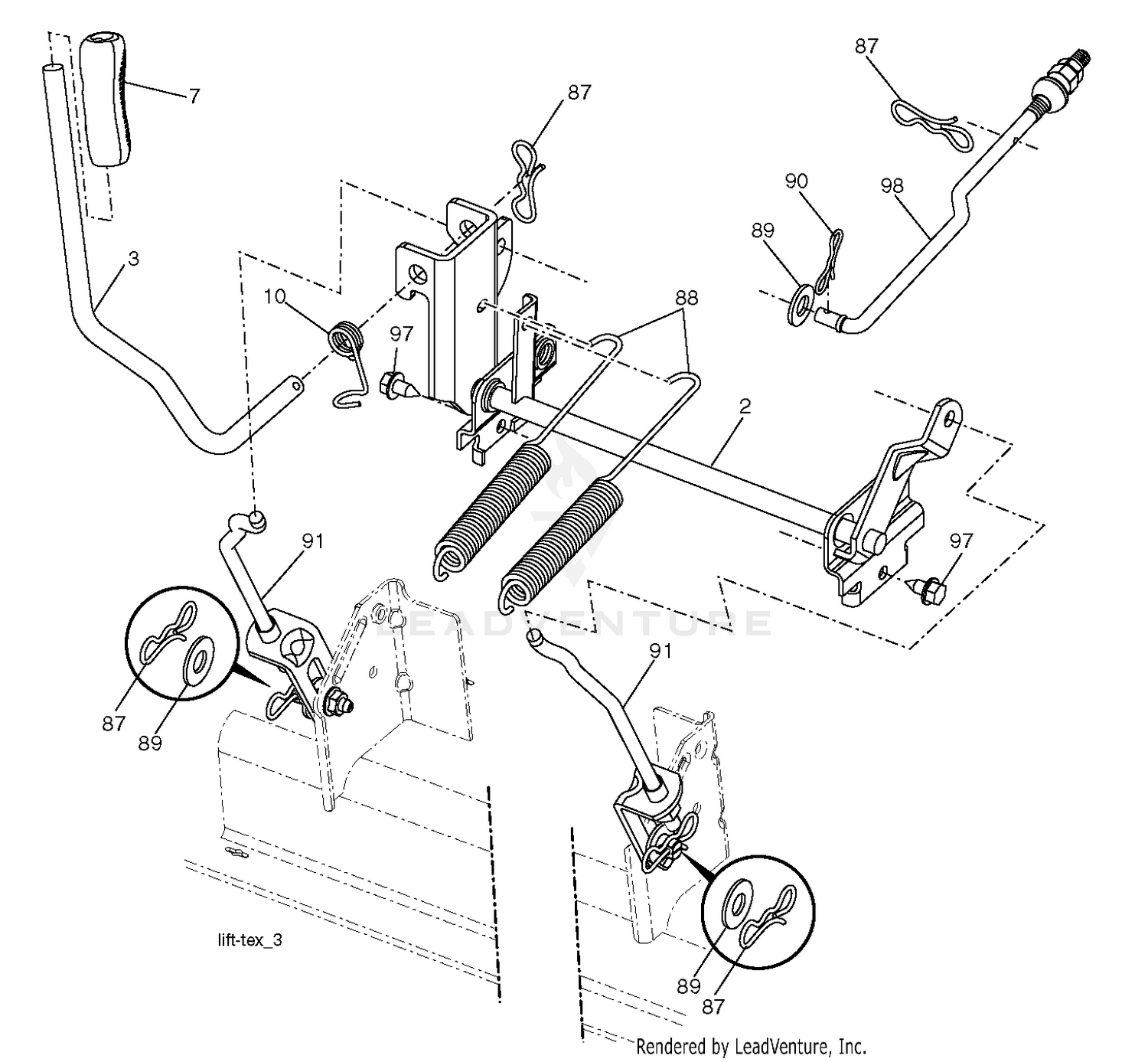 MOWER LIFT / DECK LIFT
