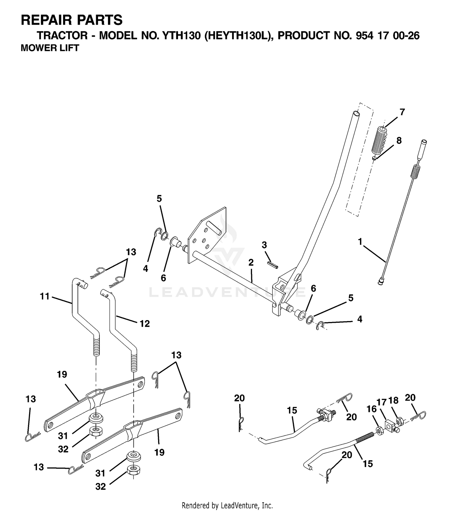 MOWER LIFT / DECK LIFT
