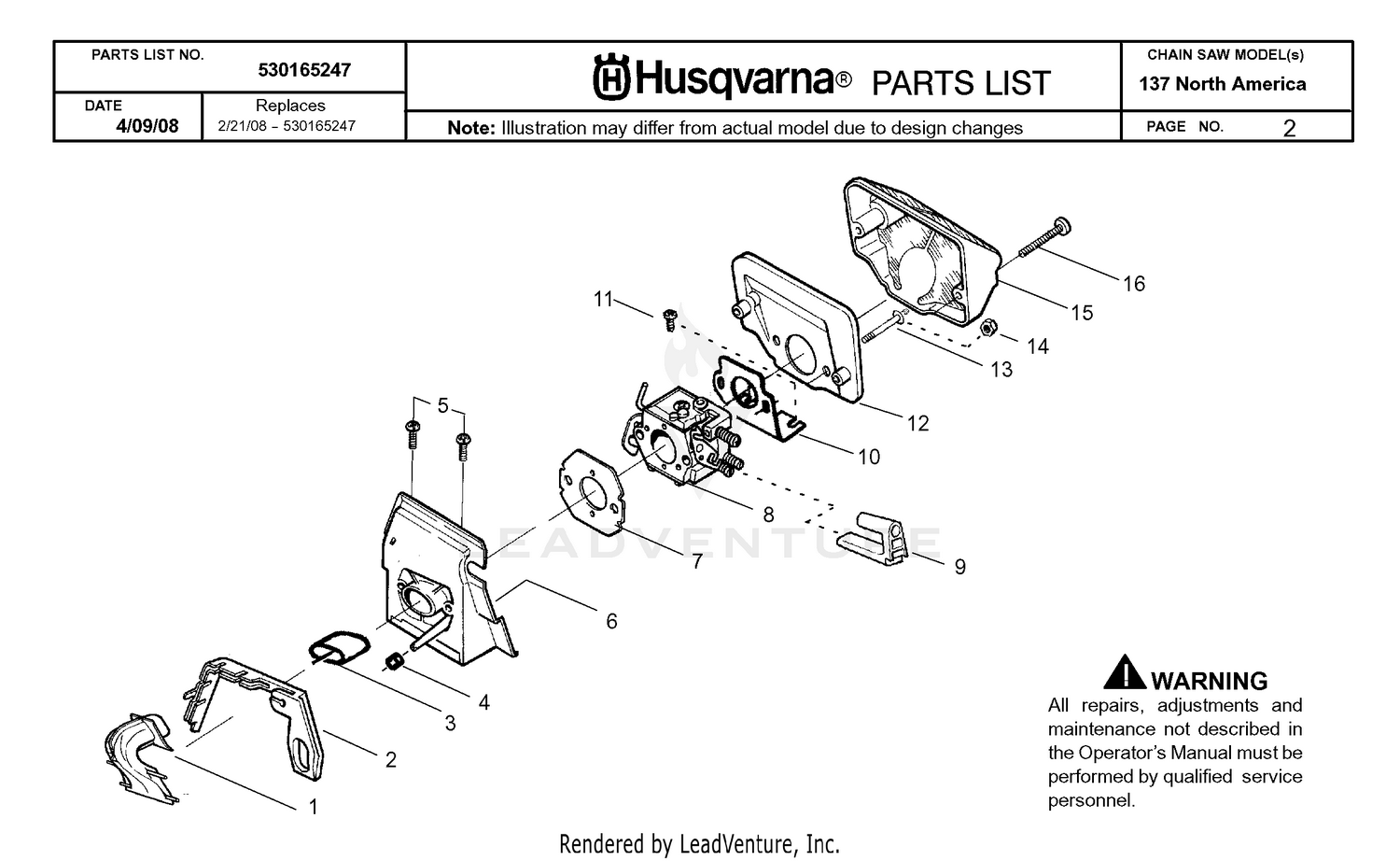 CARBURETOR & AIR FILTER 2